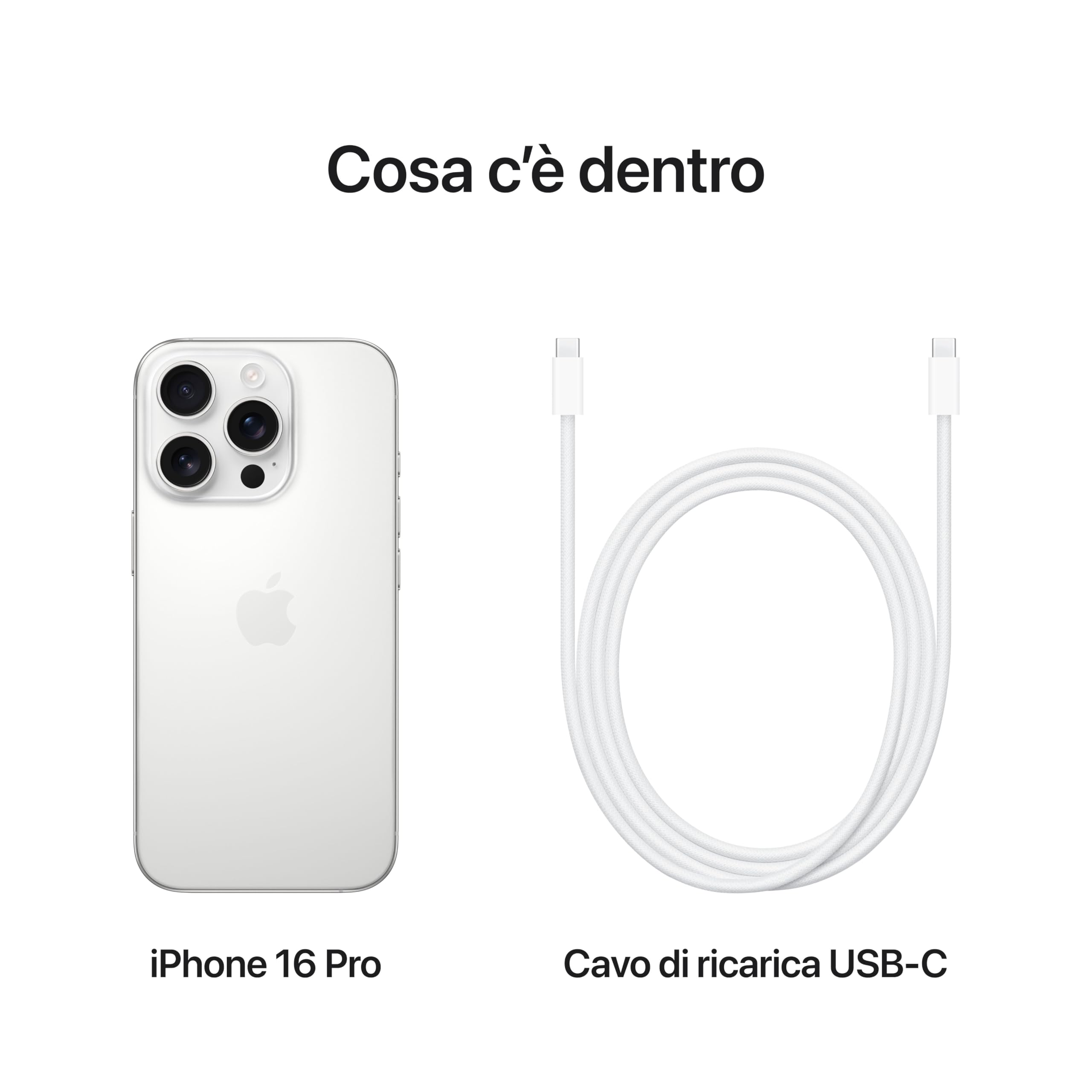 Apple iPhone 16 Pro smartphone 512 GB titanio bianco 5G