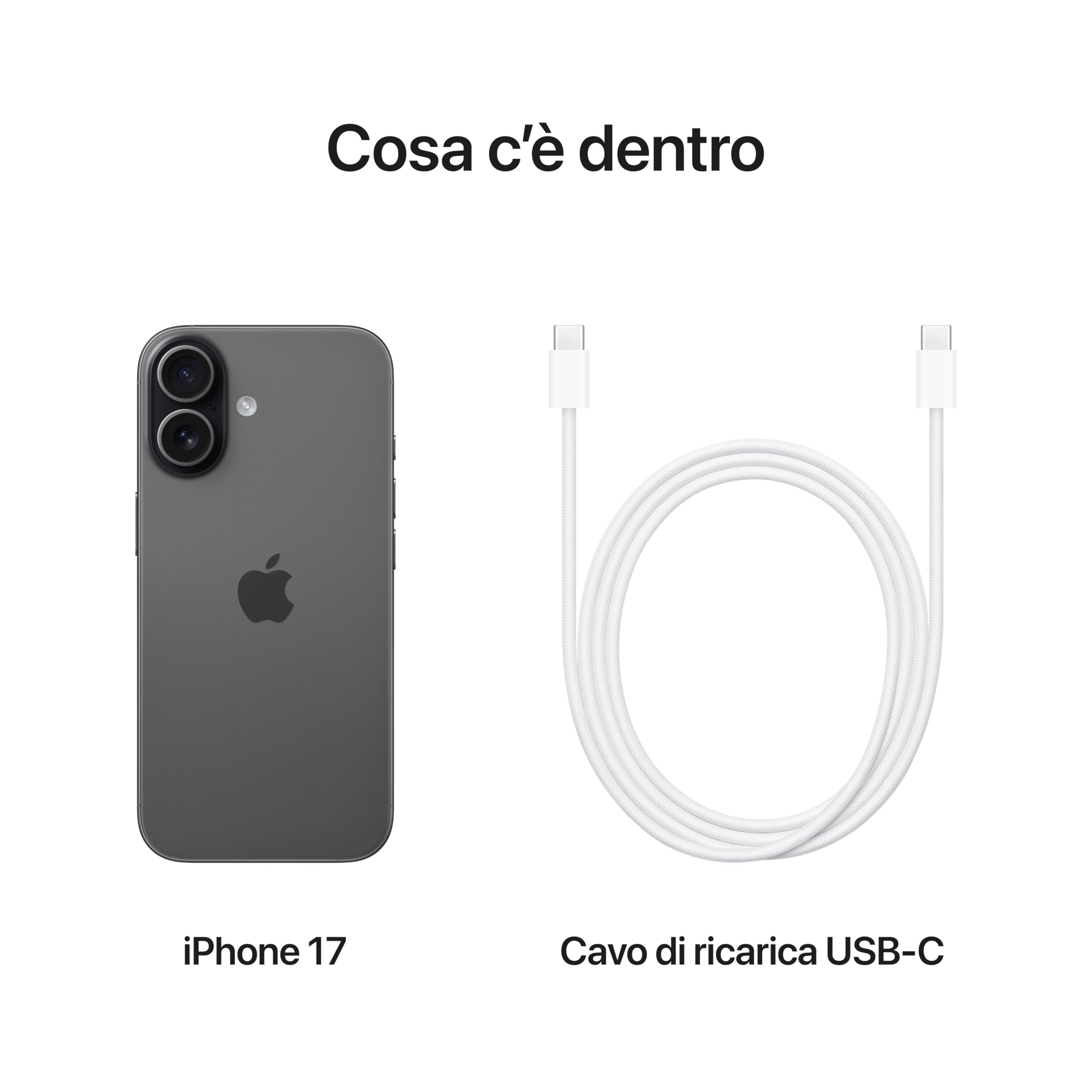 Apple iPhone 17 smartphone 6,3" 256GB Nero