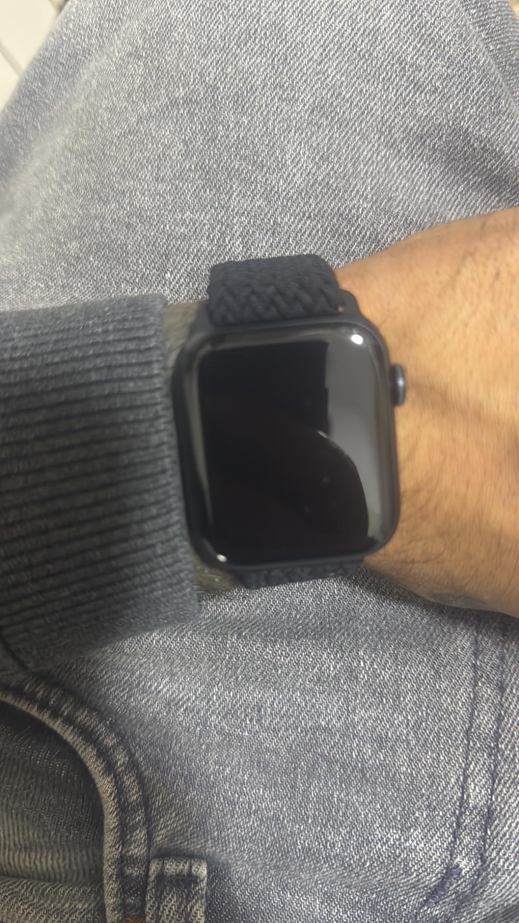 Apple Watch SE 2 gen GPS 44 mm smartwatch argento denim S/M