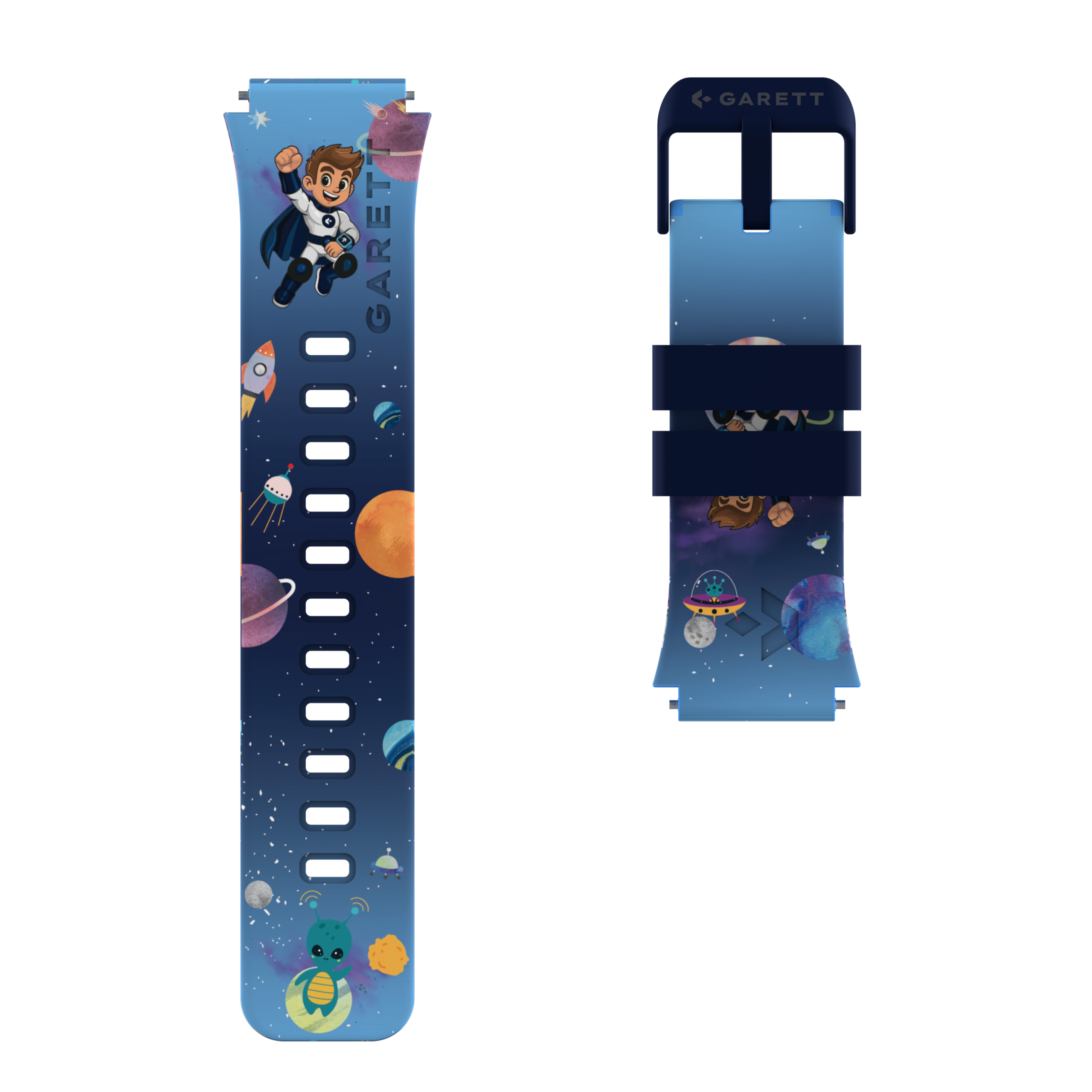 Garett Essa 2 AI 4G cinturino silicone blu 18 mm