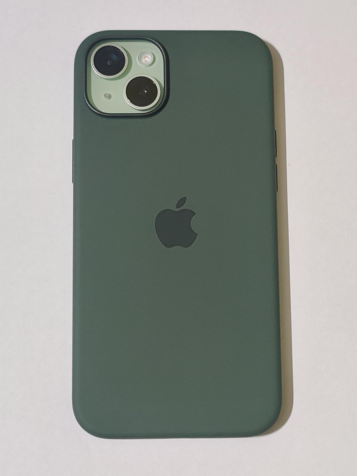 Apple Custodia MagSafe silicone iPhone 15 Plus cover cipresso