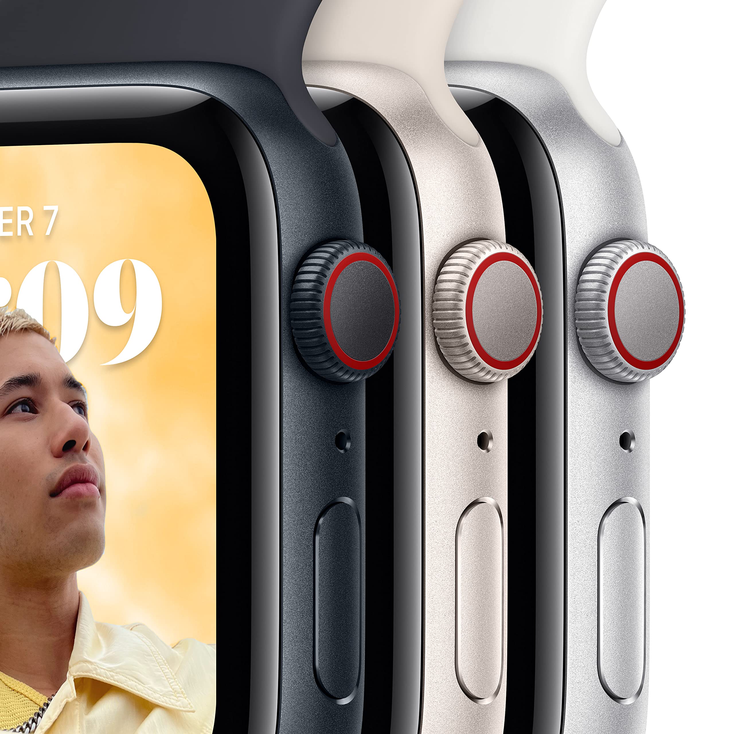 Apple Watch SE 2ª gen. 44mm smartwatch GPS + Cellular mezzanotte