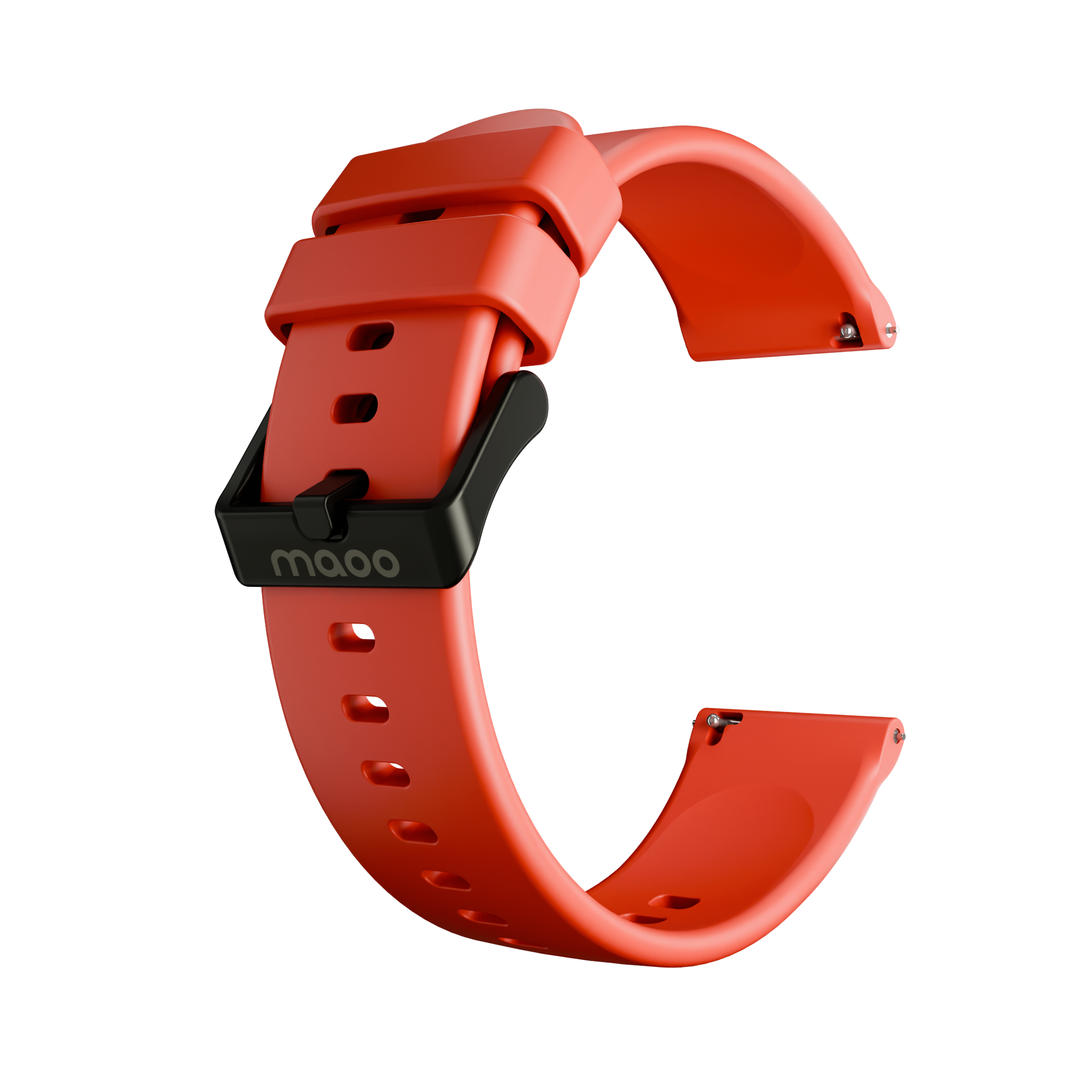 Maoo cinturino silicone rosso 22 mm sportivo