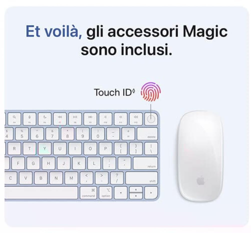 Apple iMac 24 M4 computer all-in-one 16GB 256GB azzurro