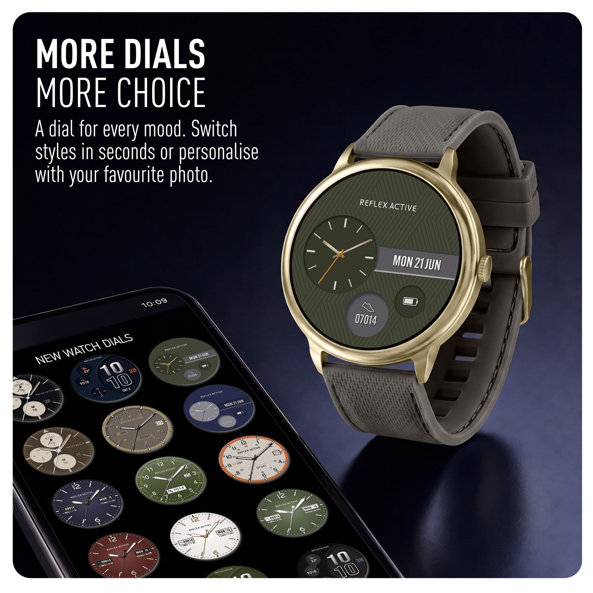 Reflex Active Spectra RA-SP-300R-17 smartwatch grigio AMOLED