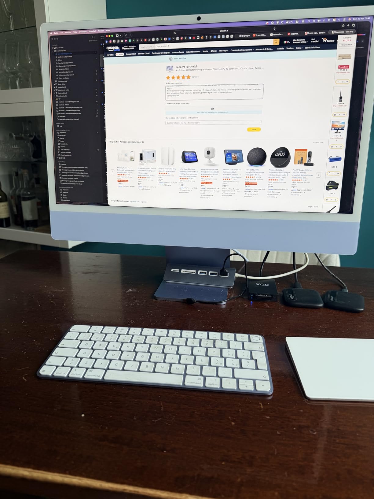 Apple iMac M4 computer desktop 24" 24GB 512GB rosa