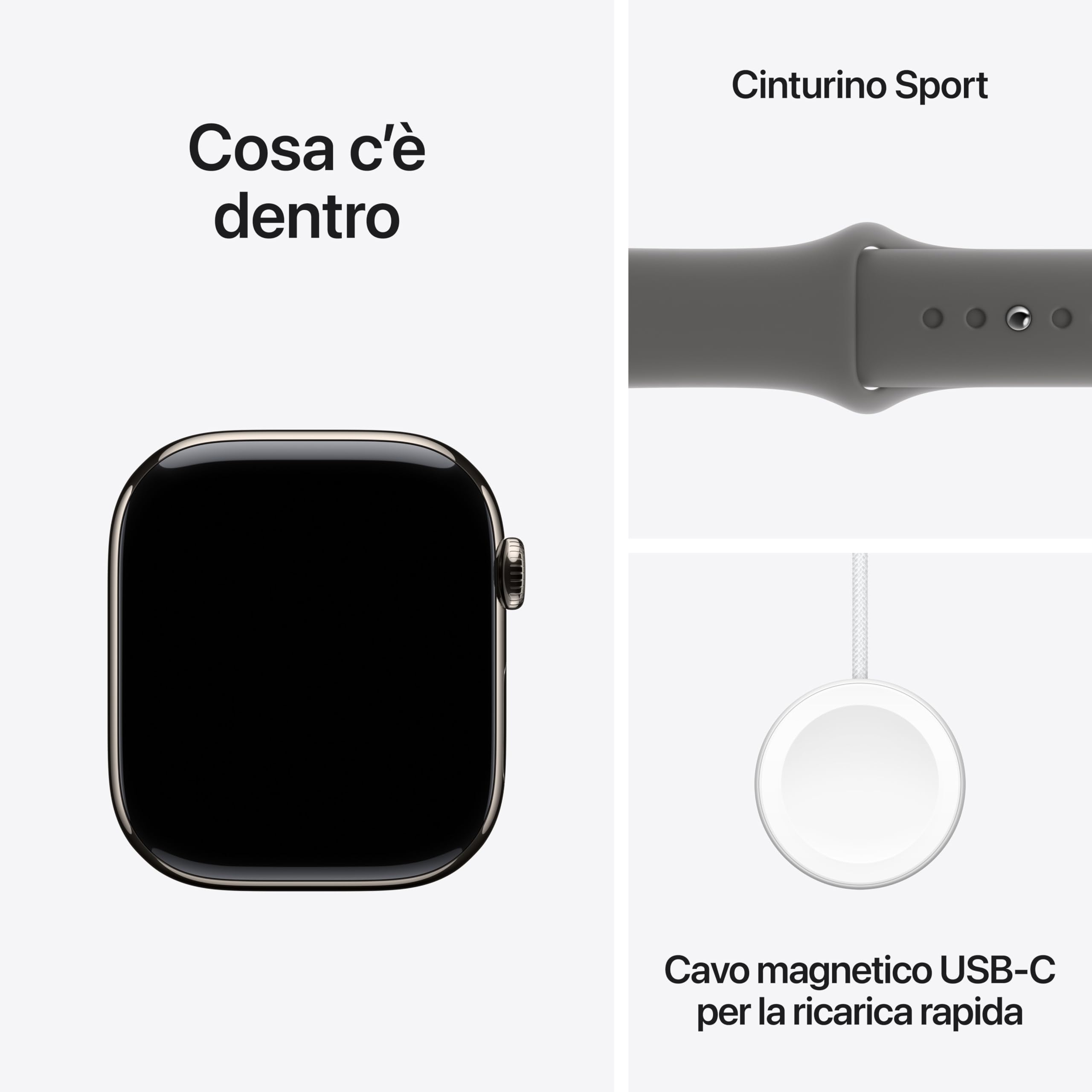 Apple Watch Series 10 46 mm smartwatch GPS Cellular titanio M/L