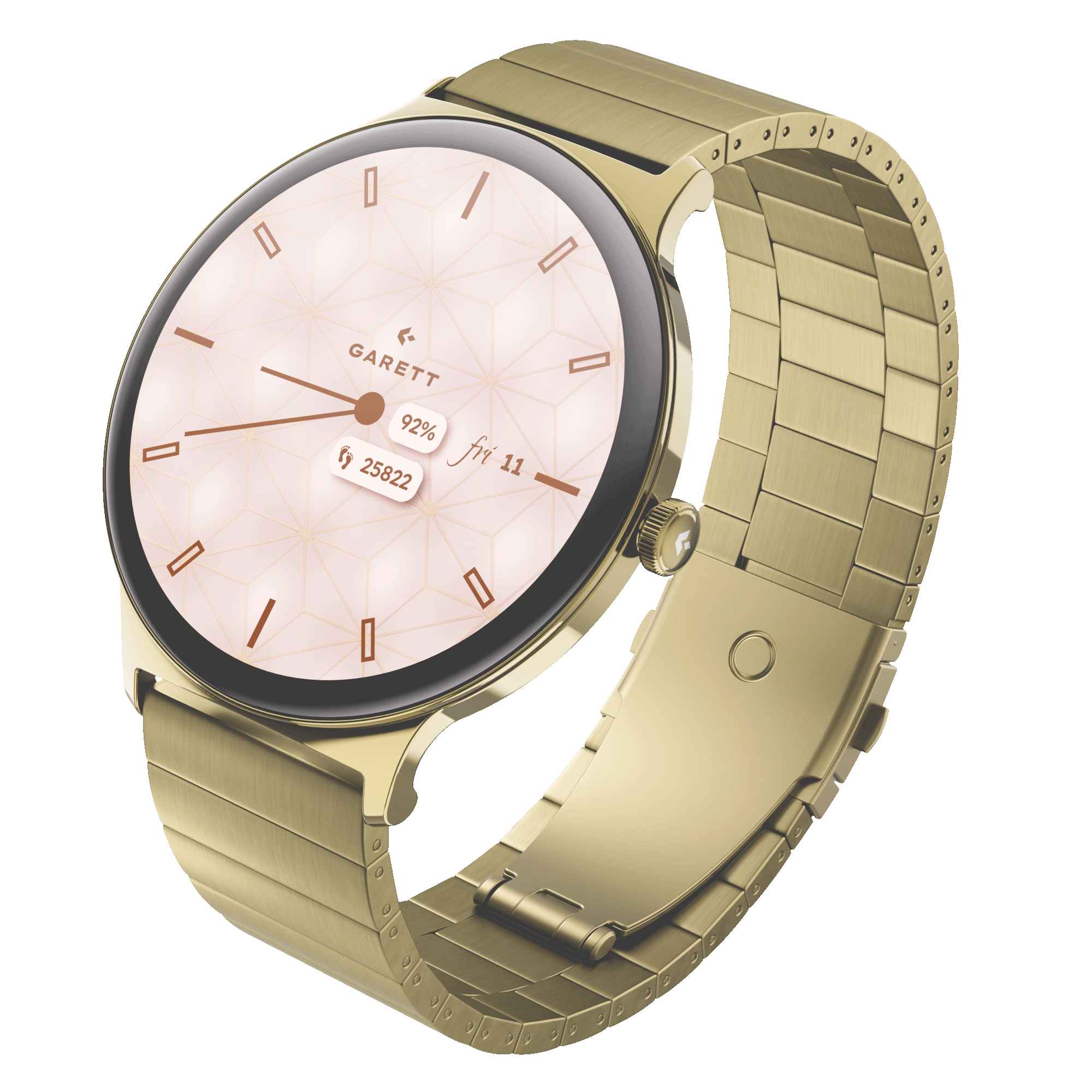 Garett Verona 2 smartwatch oro acciaio AMOLED