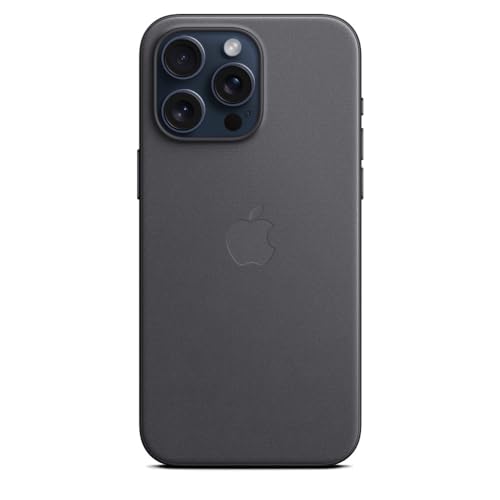 Apple FineWoven Custodia iPhone 15 Pro Max Nero MagSafe