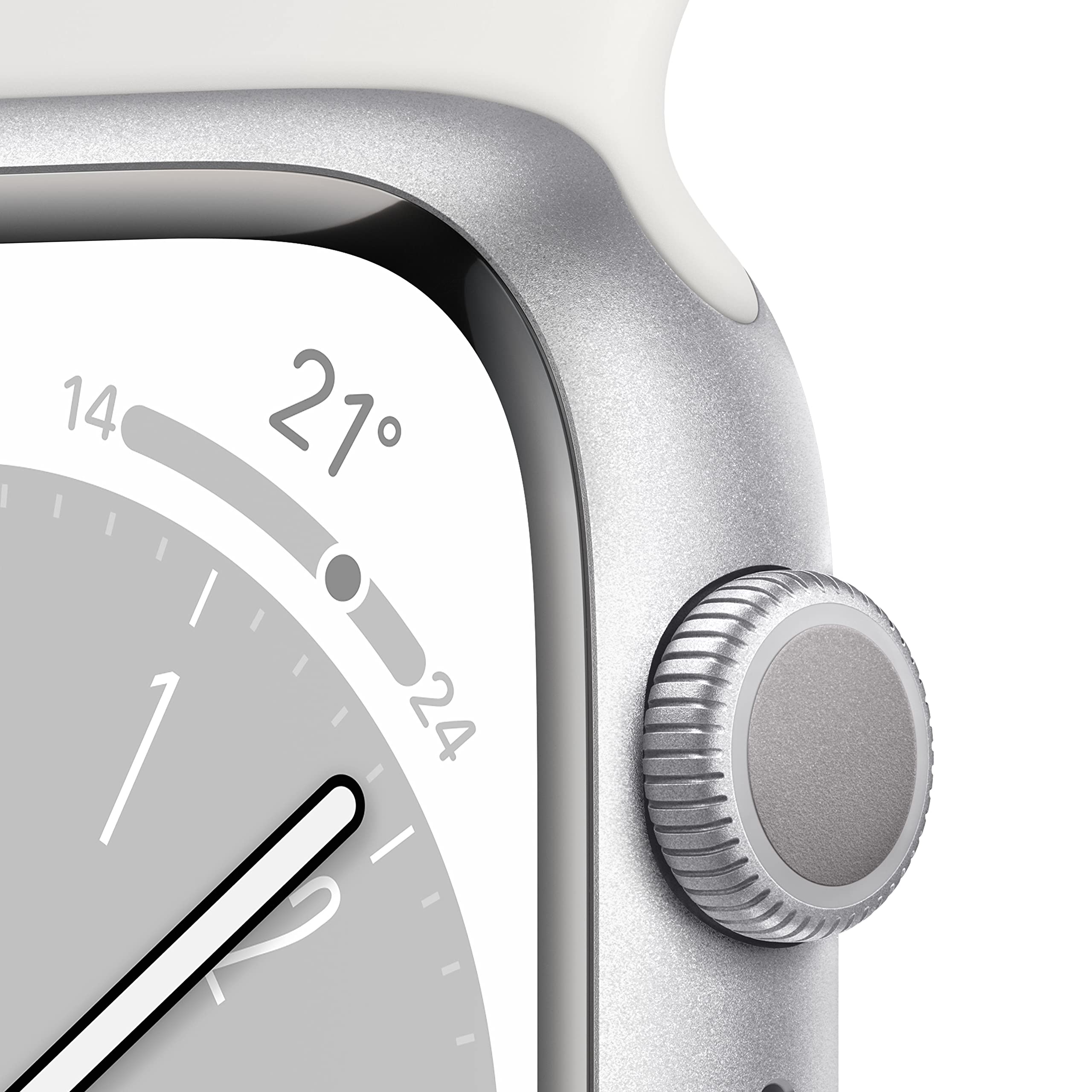 Apple Watch Series 8 GPS 41mm smartwatch argento bianco