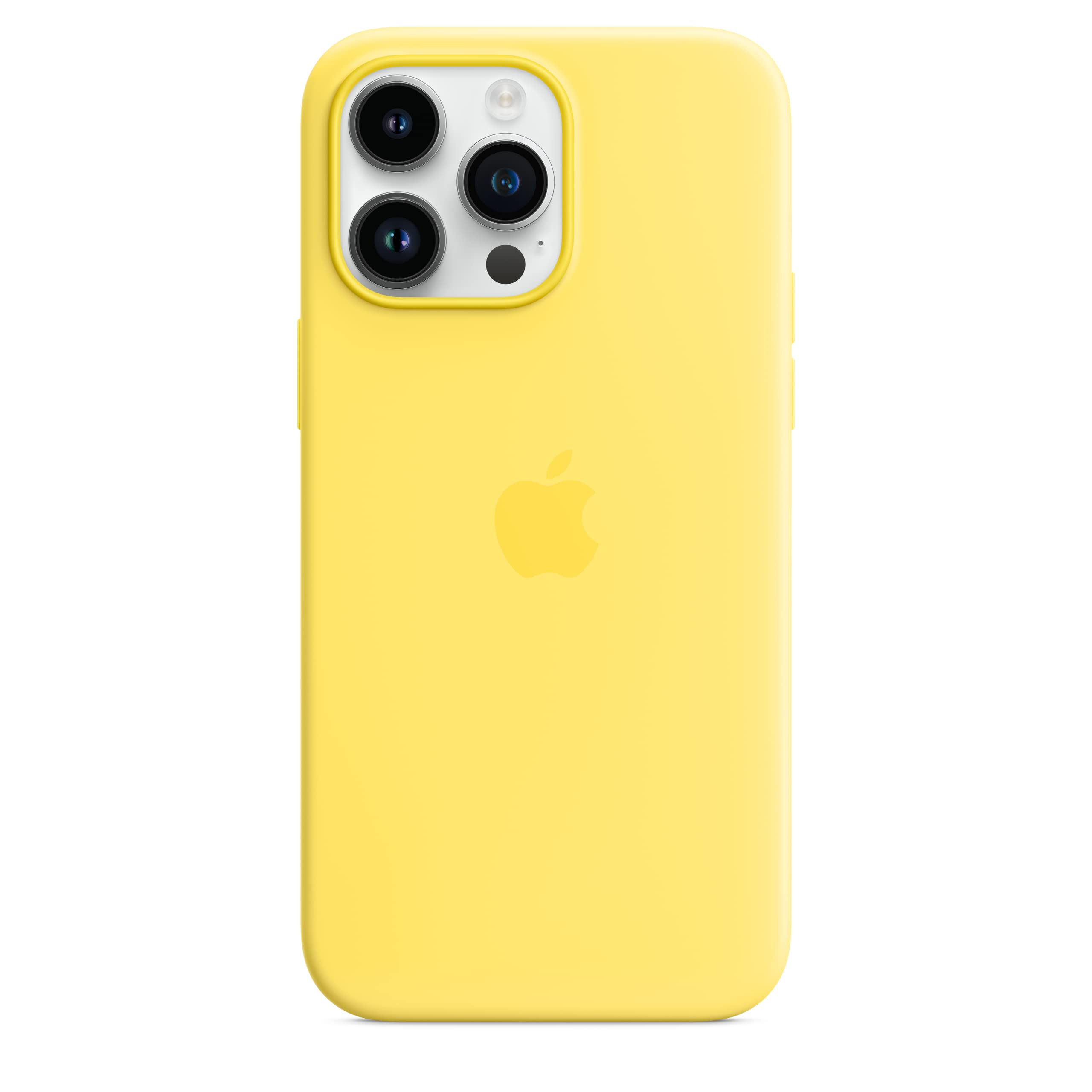 Apple iPhone 14 Pro Max custodia silicone giallo canarino MagSafe