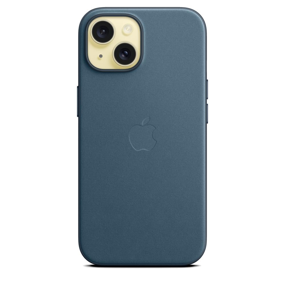 Apple Custodia FineWoven MagSafe iPhone 15 blu pacifico