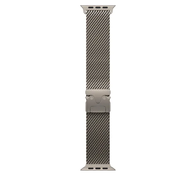 Apple Watch Loop Maglia Milanese 49mm Cinturino titanio Naturale Large