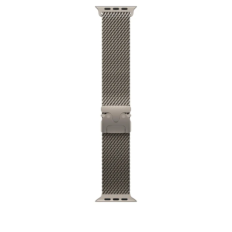 Apple Watch Loop Maglia Milanese 49mm Cinturino titanio Naturale Large