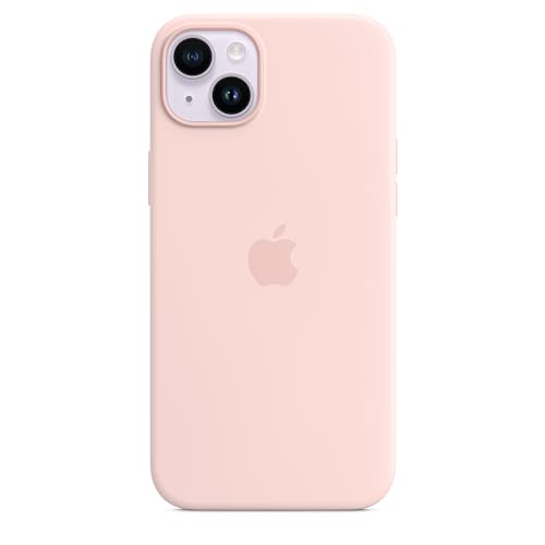 Apple iPhone 14 Plus custodia silicone MagSafe rosa creta