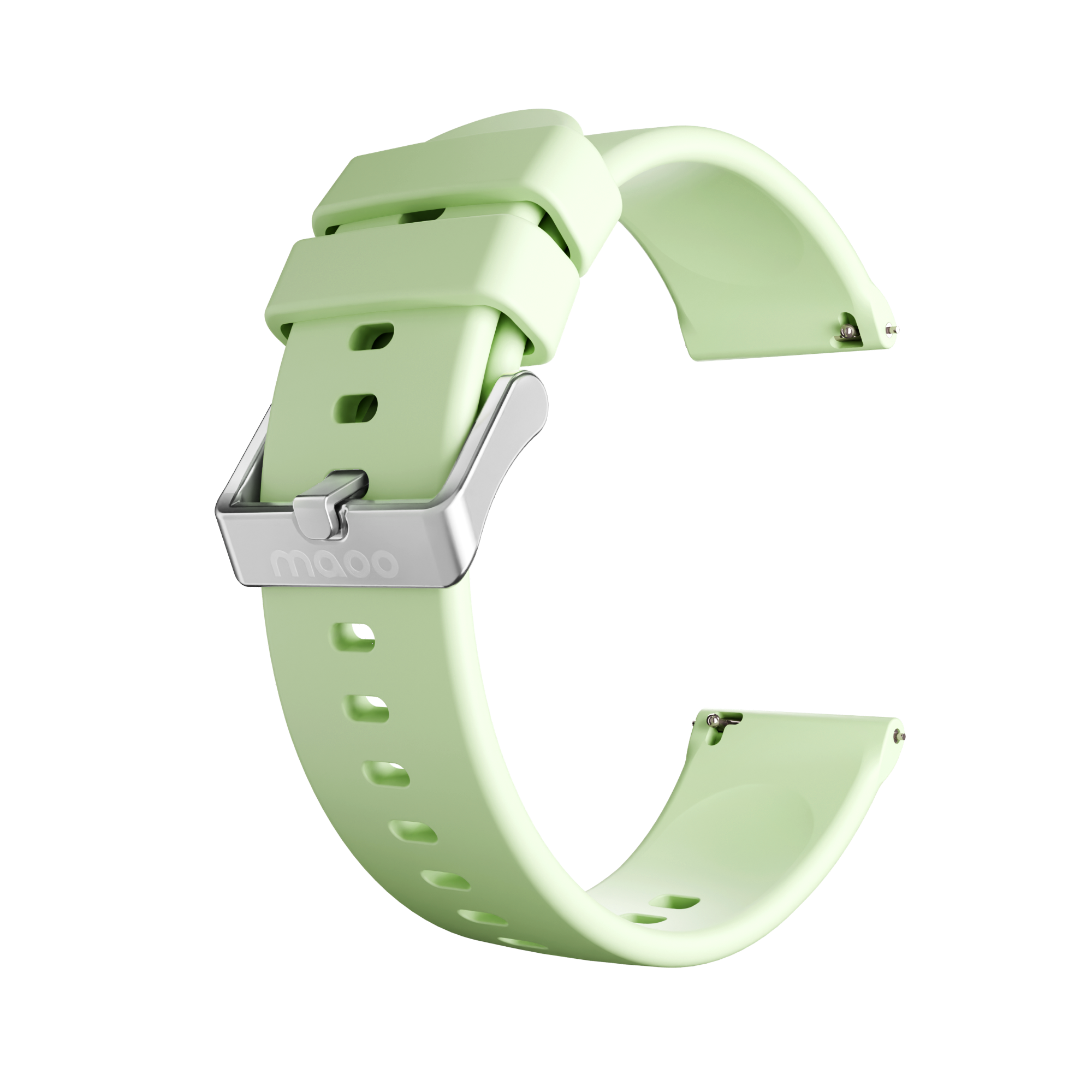 Maoo cinturino in silicone verde chiaro 22mm sport