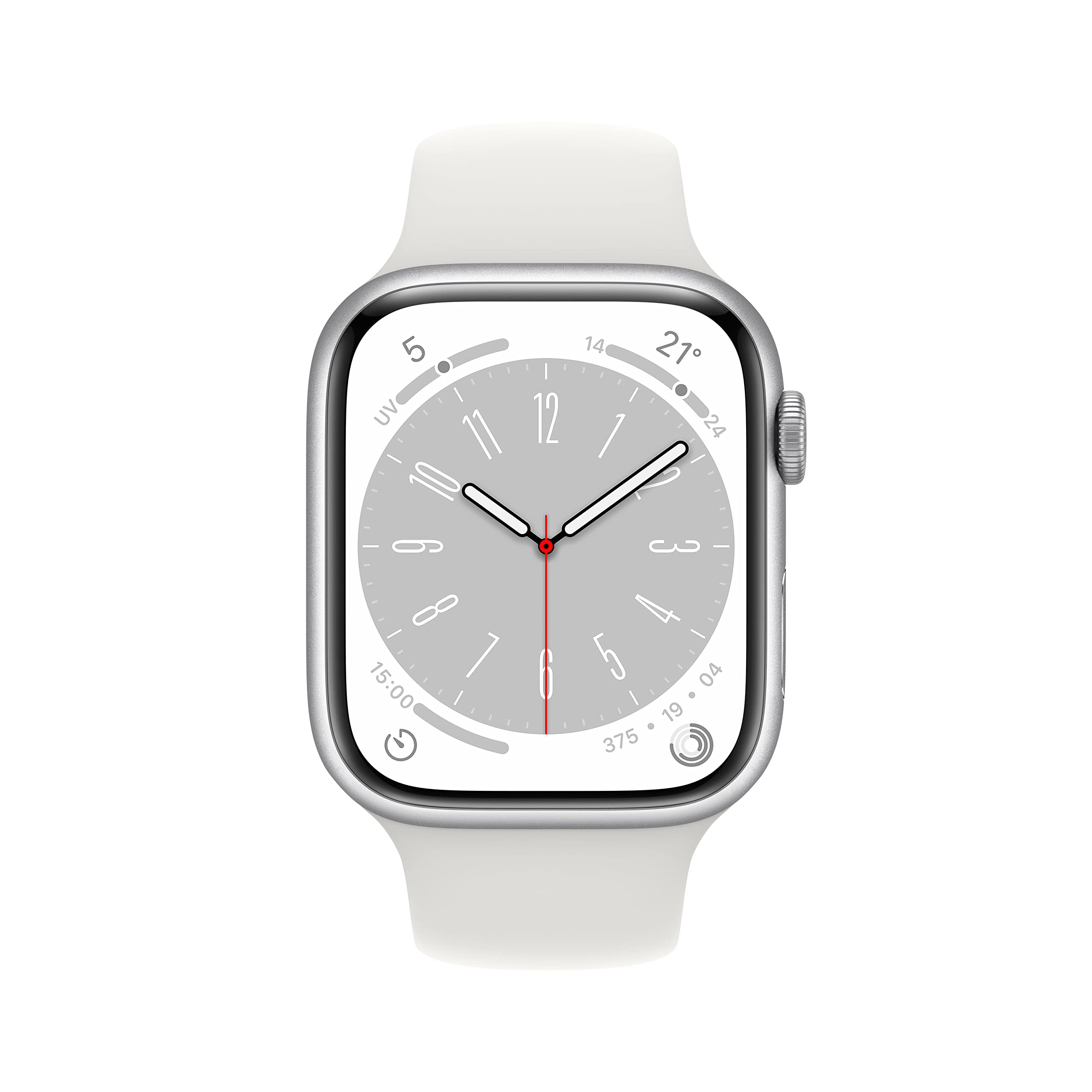 Apple Watch Series 8 45mm smartwatch GPS Cellular argento O2