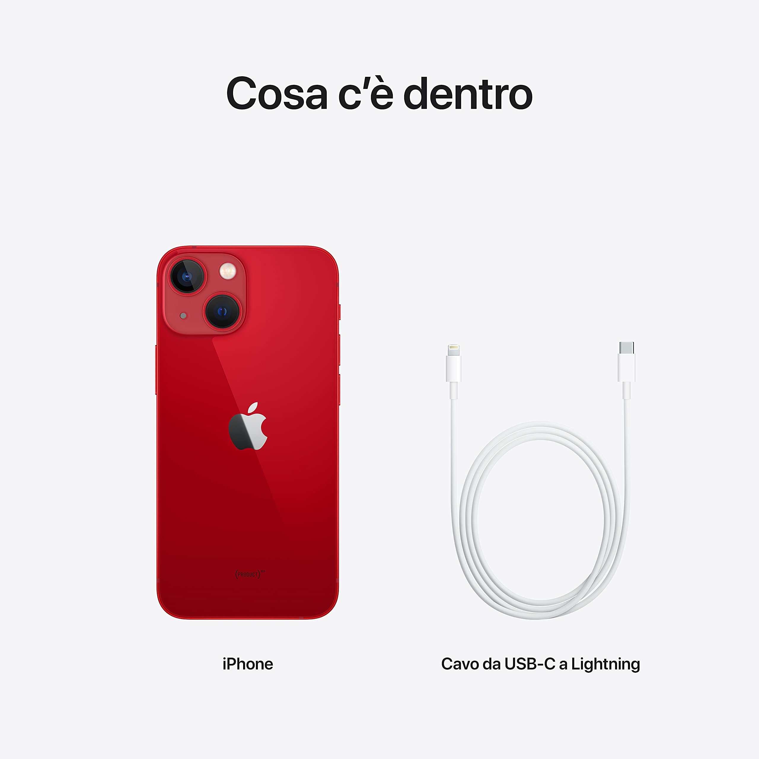 Apple iPhone 13 mini smartphone 256GB rosso 5G