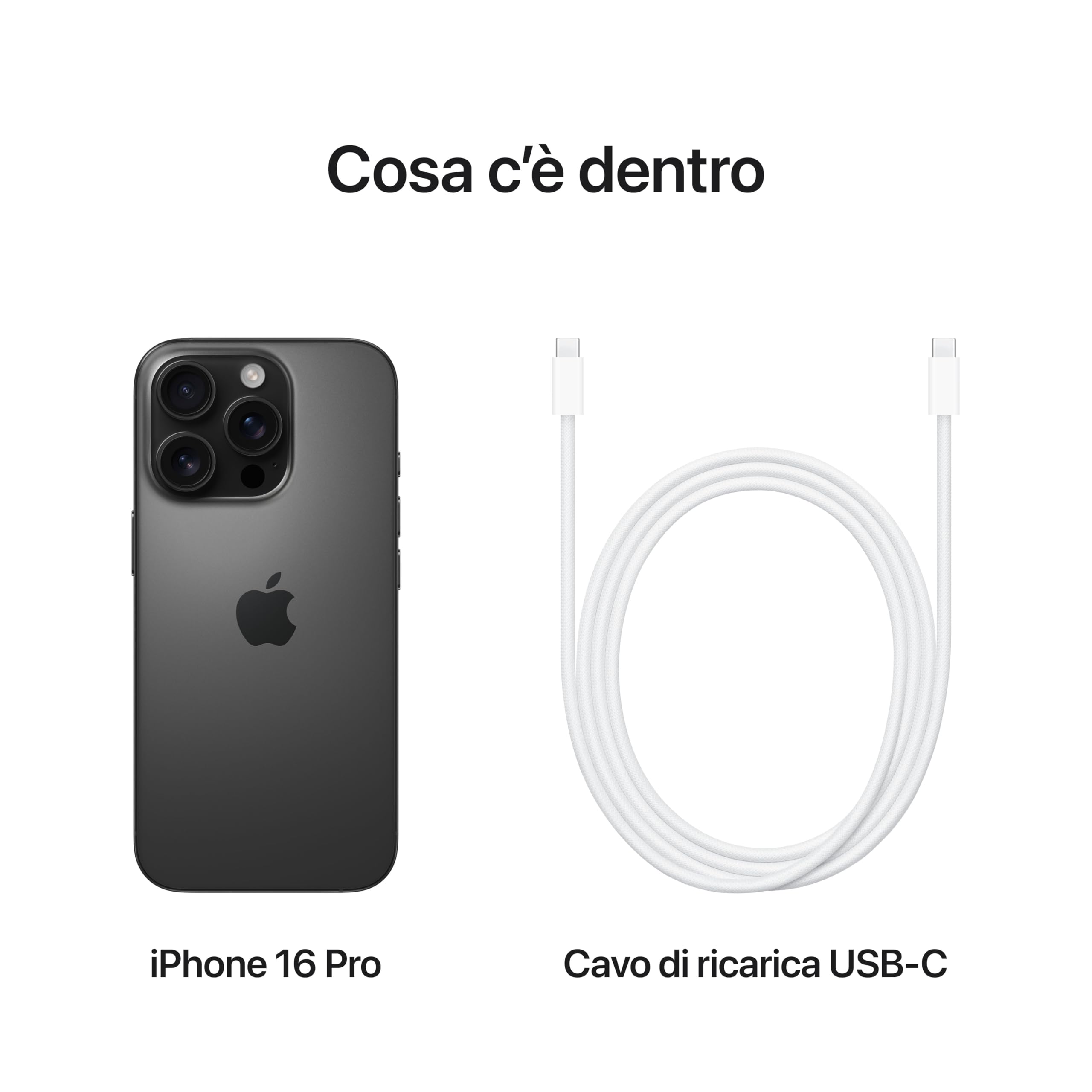 Apple iPhone 16 Pro 512GB Smartphone Titanio Nero 5G