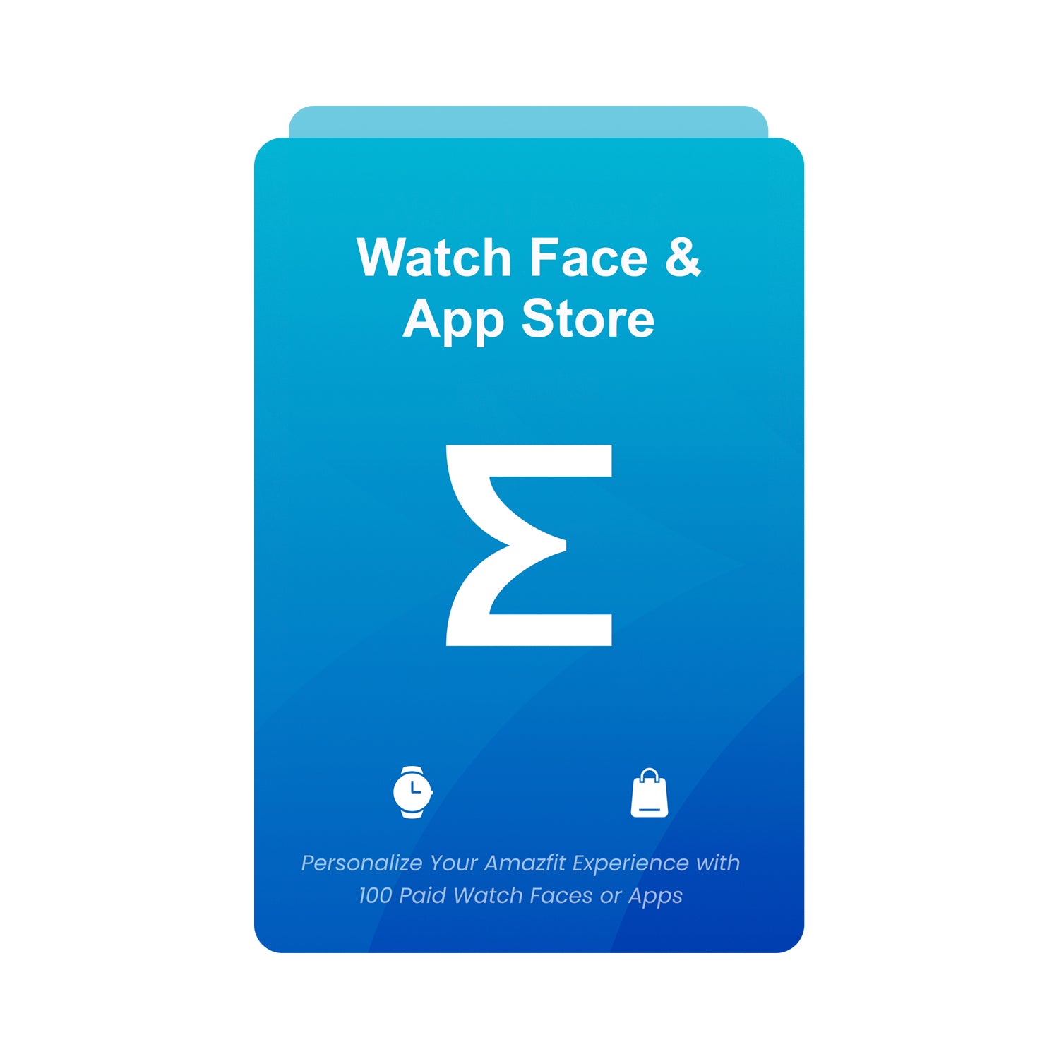 Amazfit Watch Face App Store carta regalo 100 download