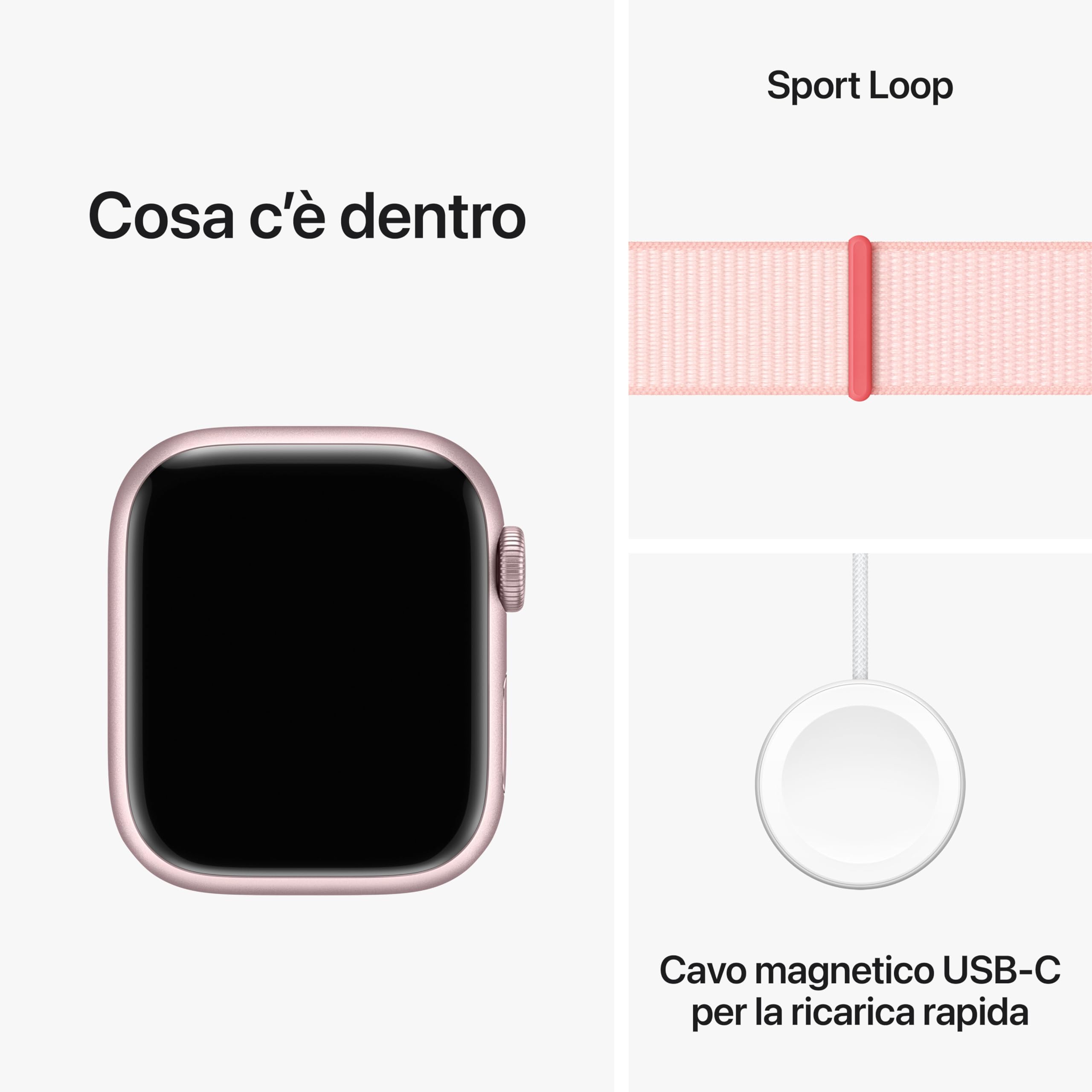 Apple Watch Series 9 GPS 41 mm smartwatch rosa
