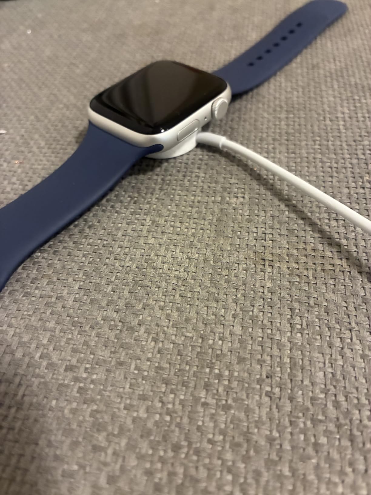 Apple Watch SE 2 gen GPS 44 mm smartwatch argento denim S/M