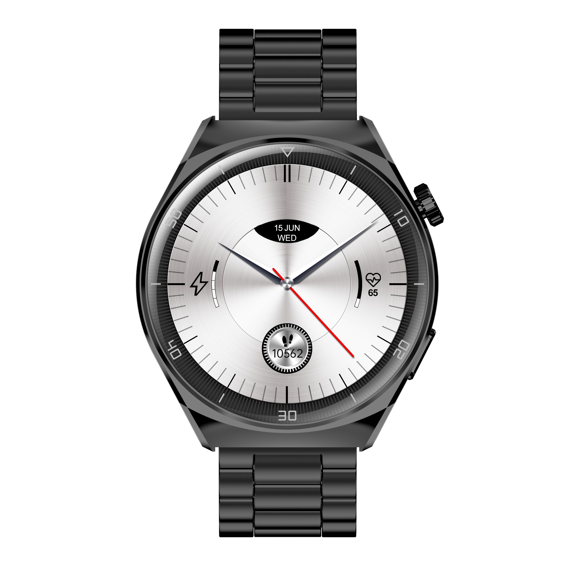 Garett V12 smartwatch nero acciaio AMOLED 10 giorni