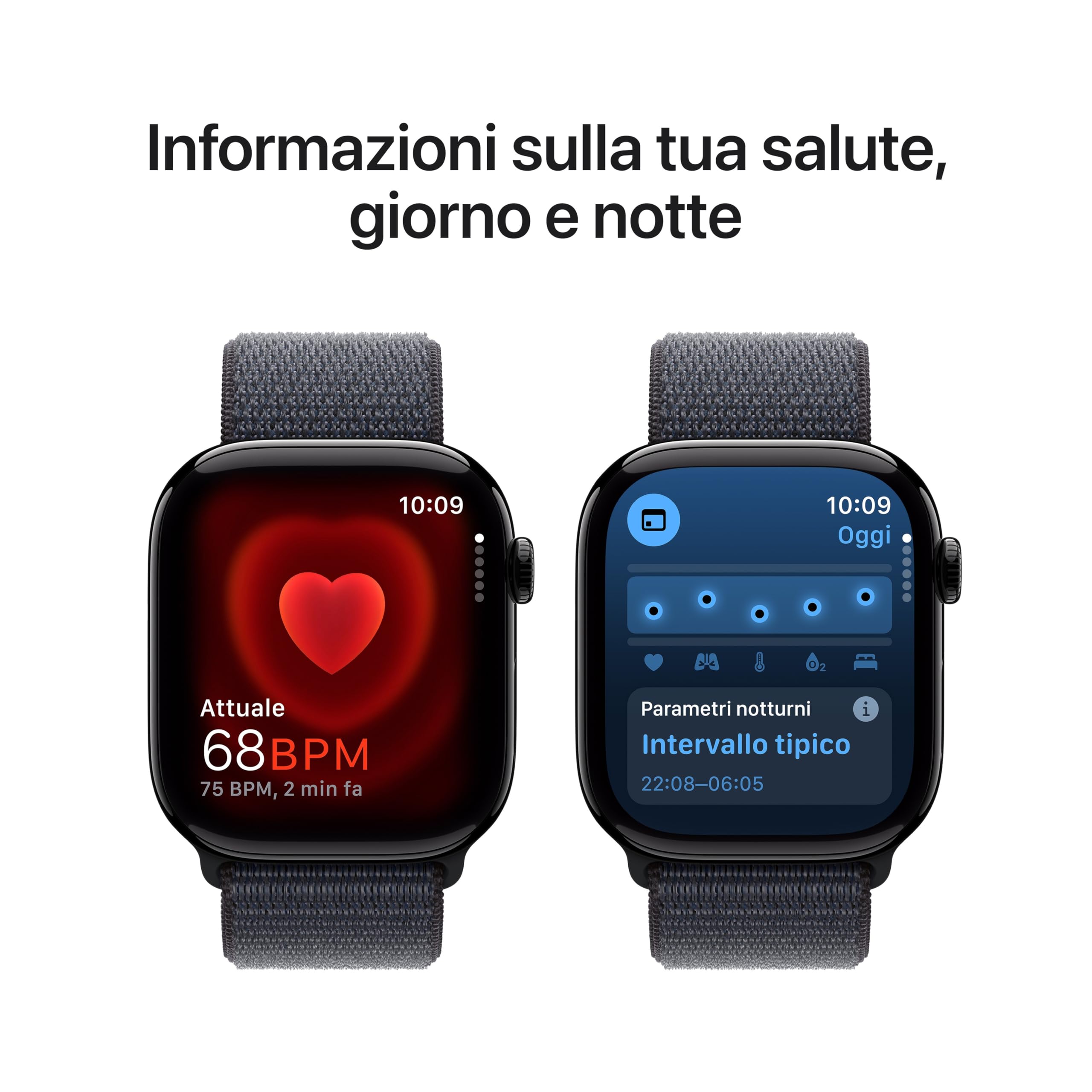 Apple Series 10 GPS Cellular 46mm smartwatch jet black inchiostro