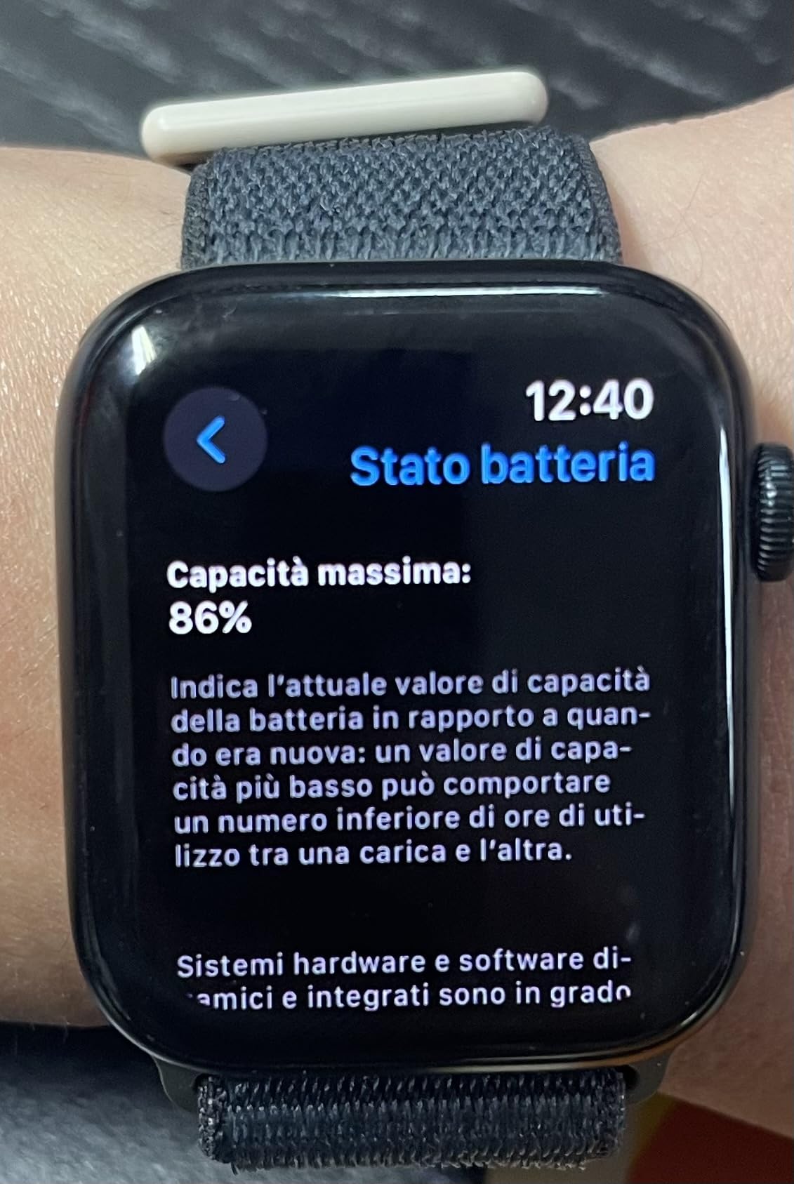 Apple Watch SE 2 Gen 2023 GPS 44 mm Smartwatch Mezzanotte Sport Loop