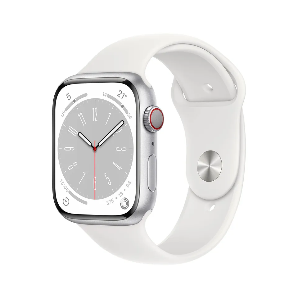 Apple Watch Series 8 45mm smartwatch GPS Cellular argento O2
