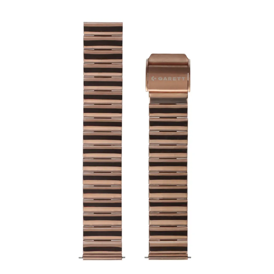 Garett cinturino acciaio oro rosa 18 mm universale