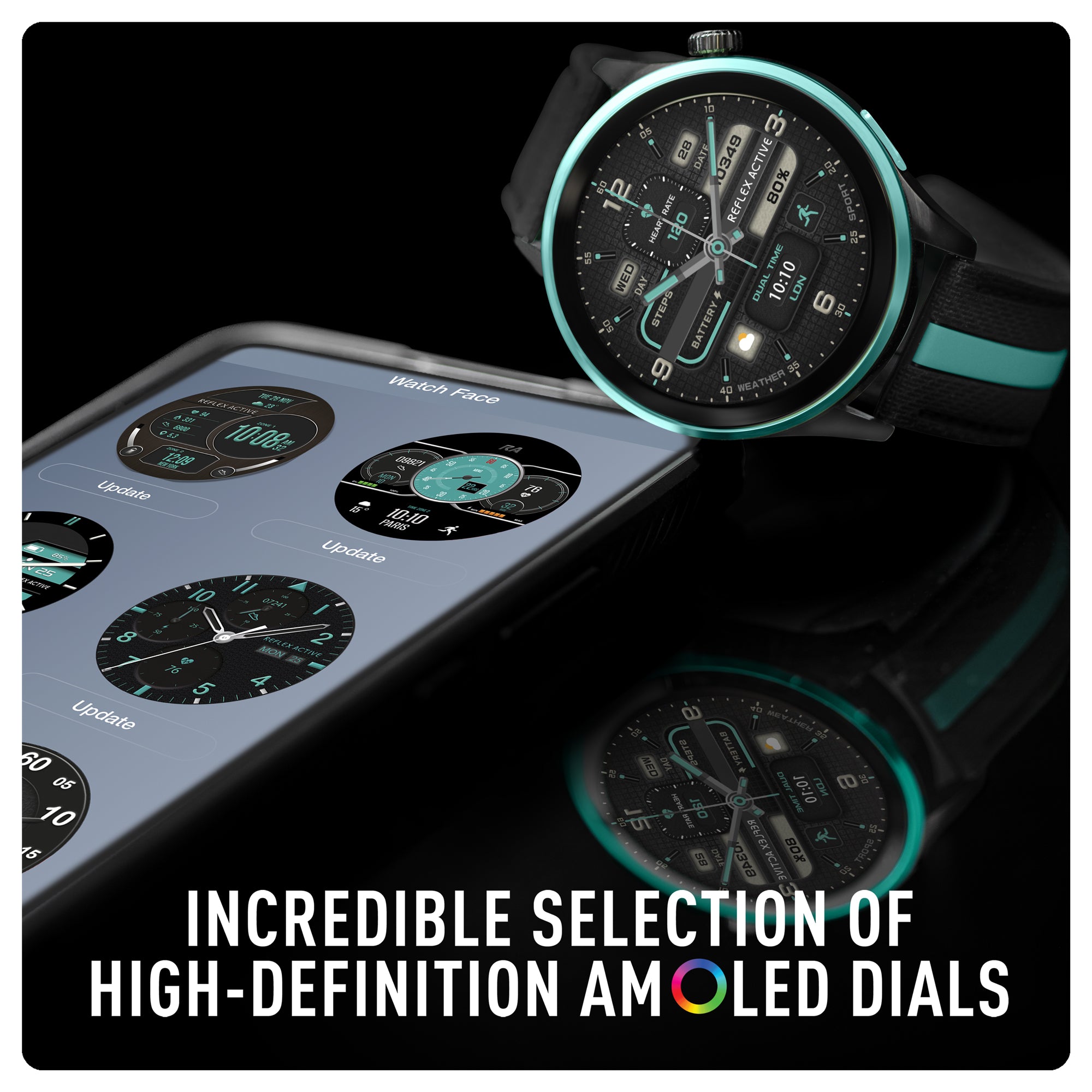 Reflex Active Venture 400 R smartwatch nero verde GPS AMOLED