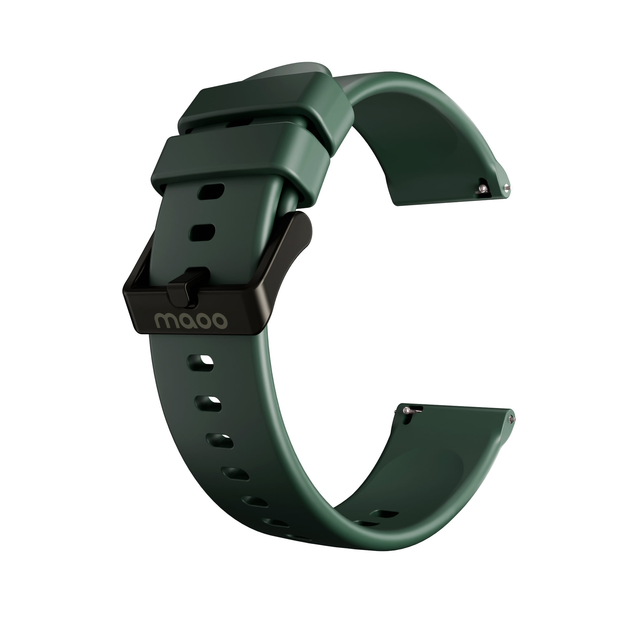 Maoo Cinturino Silicone 22 mm Verde Scuro