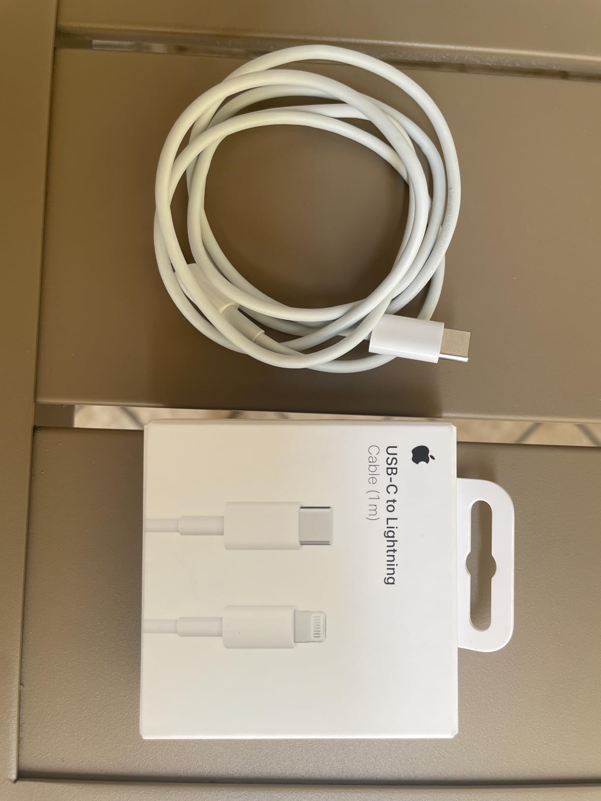 Apple cavo ricarica USB-C Lightning 1 m bianco