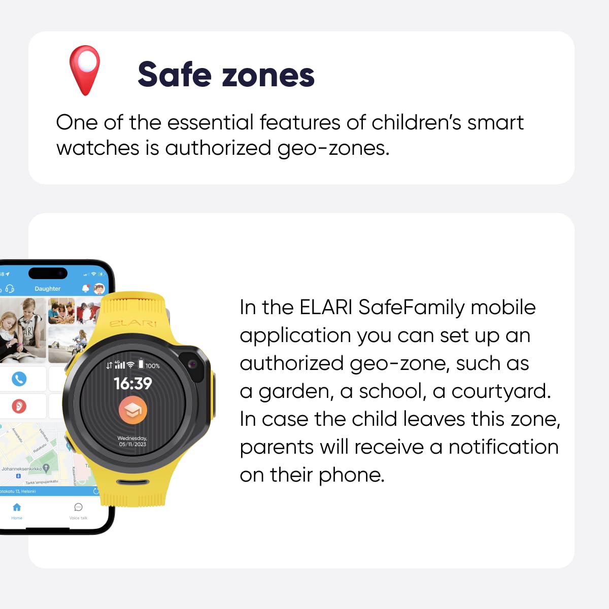 Elari KidPhone 4GR orologio bambini GPS giallo