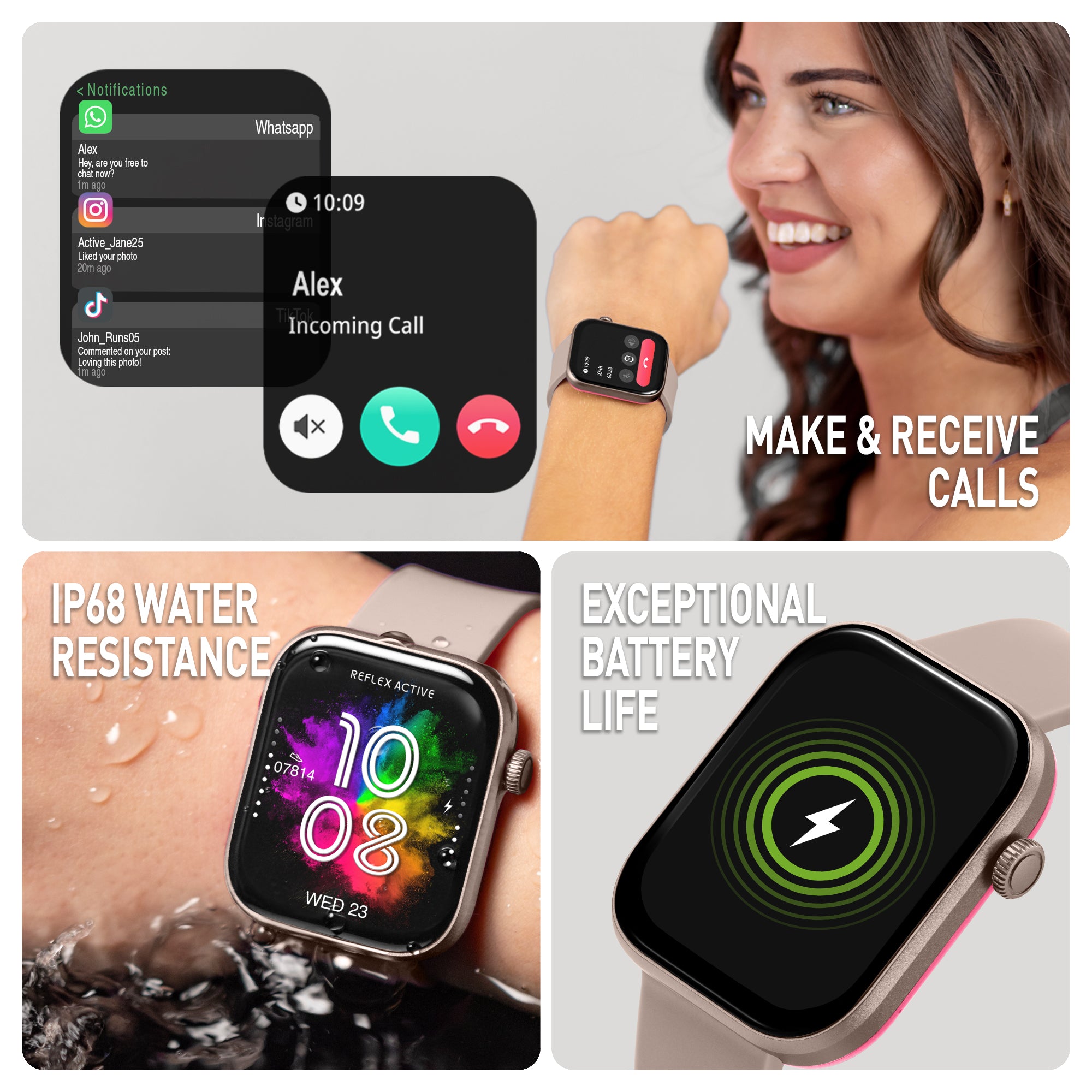 Reflex Active Spectra 300 S Lite smartwatch mink GPS chiamate