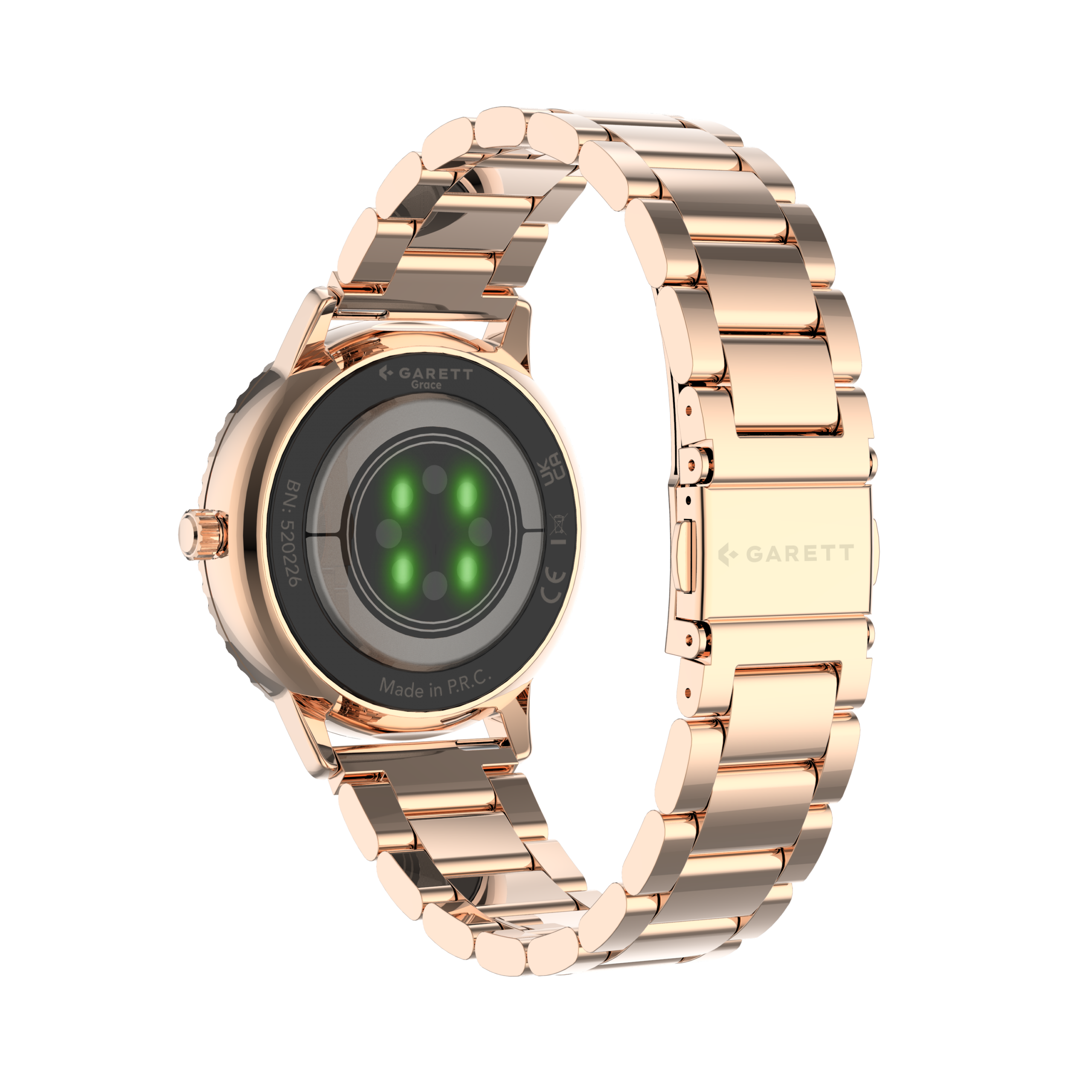 Garett Grace smartwatch oro rosa acciaio AMOLED