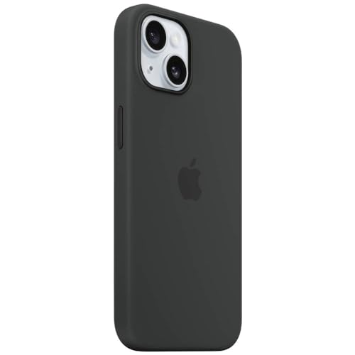 Apple MagSafe custodia silicone iPhone 15 nero