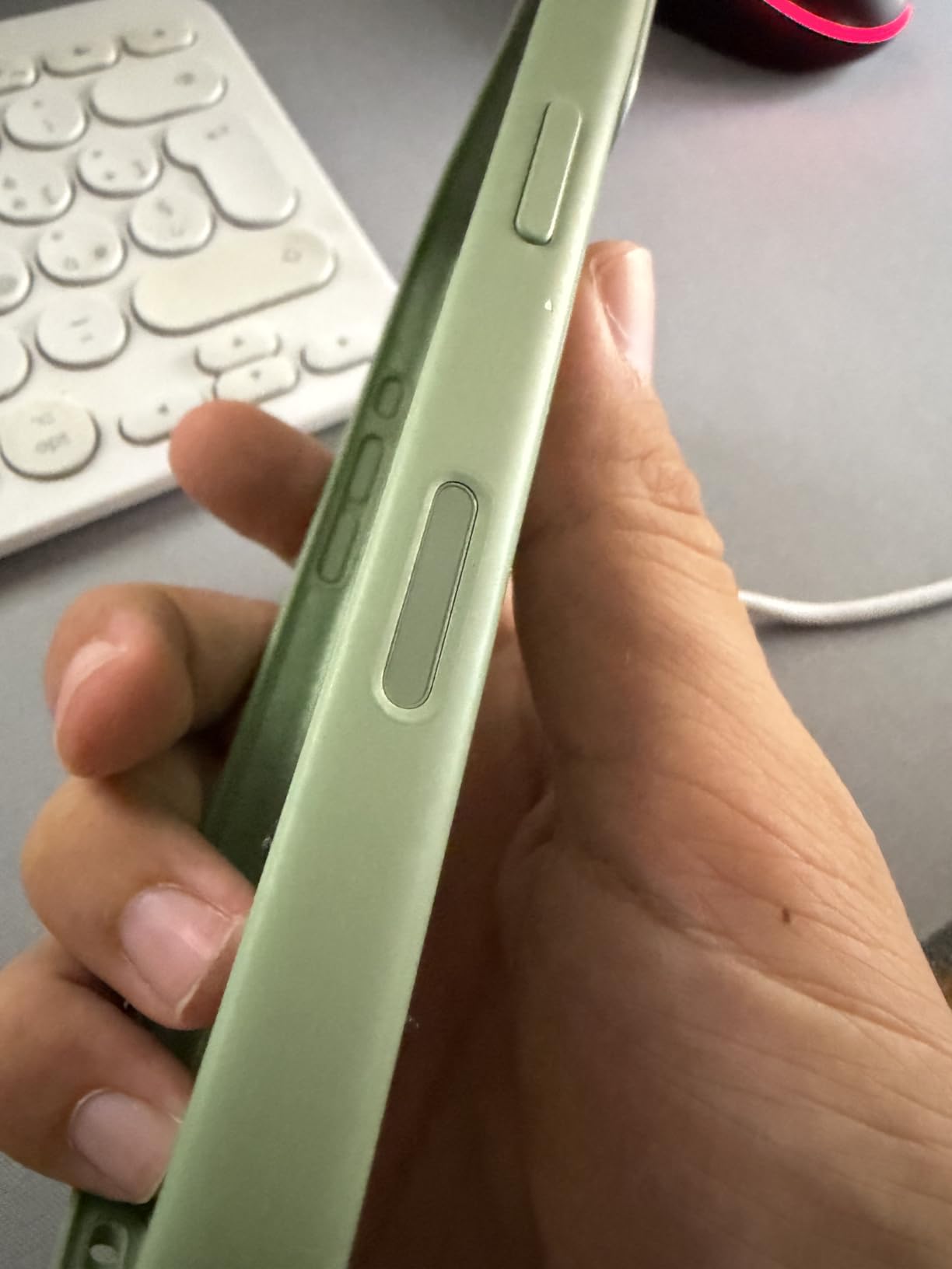 Apple Custodia MagSafe silicone per iPhone 17 Giallo neon