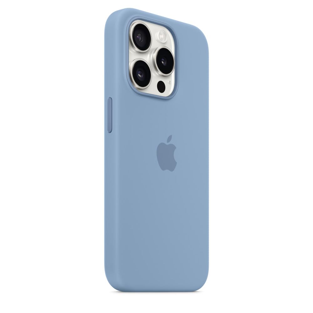 Apple iPhone 15 Pro Custodia MagSafe Silicone Blu Inverno