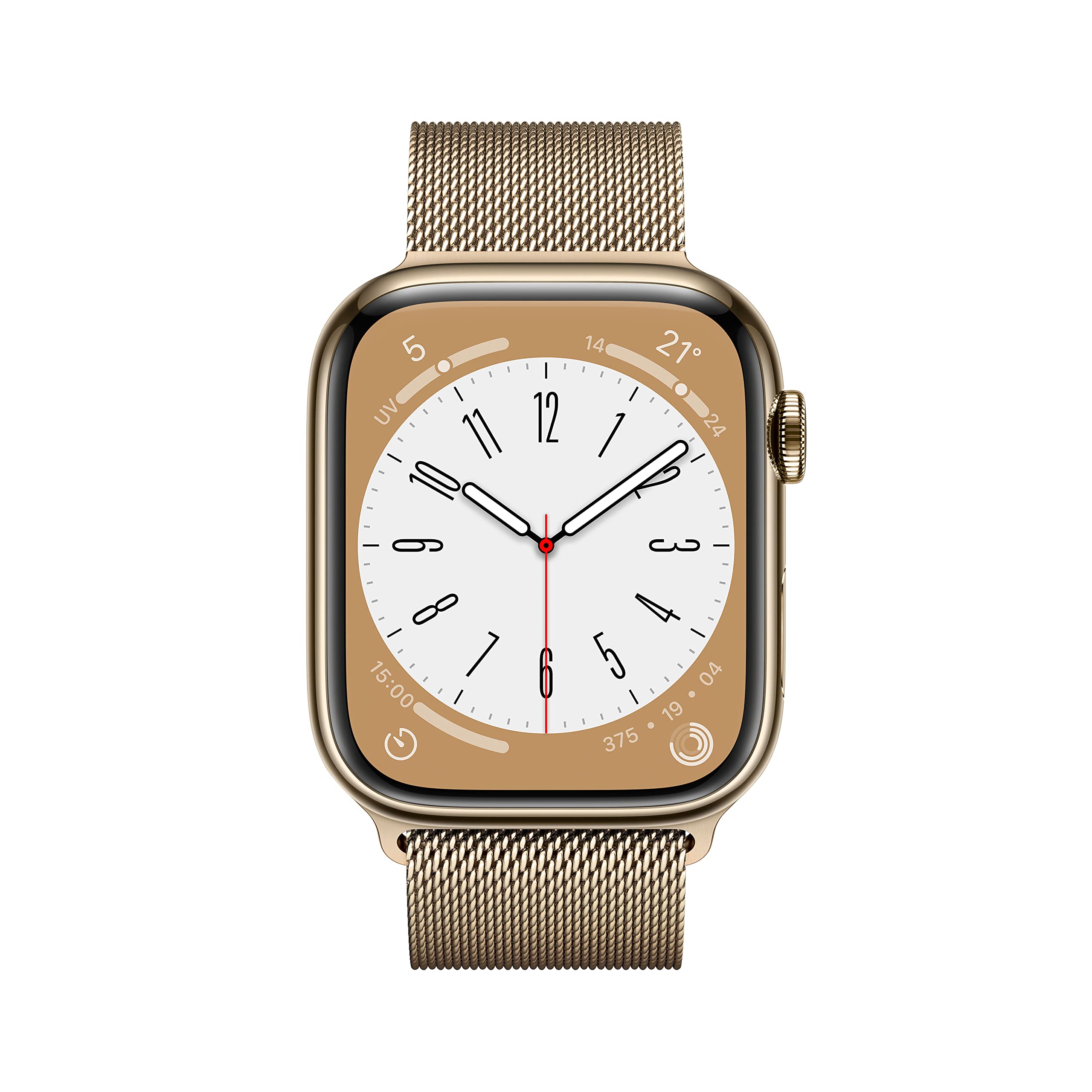 Apple Watch Series 8 45 mm smartwatch GPS Cellular oro acciaio