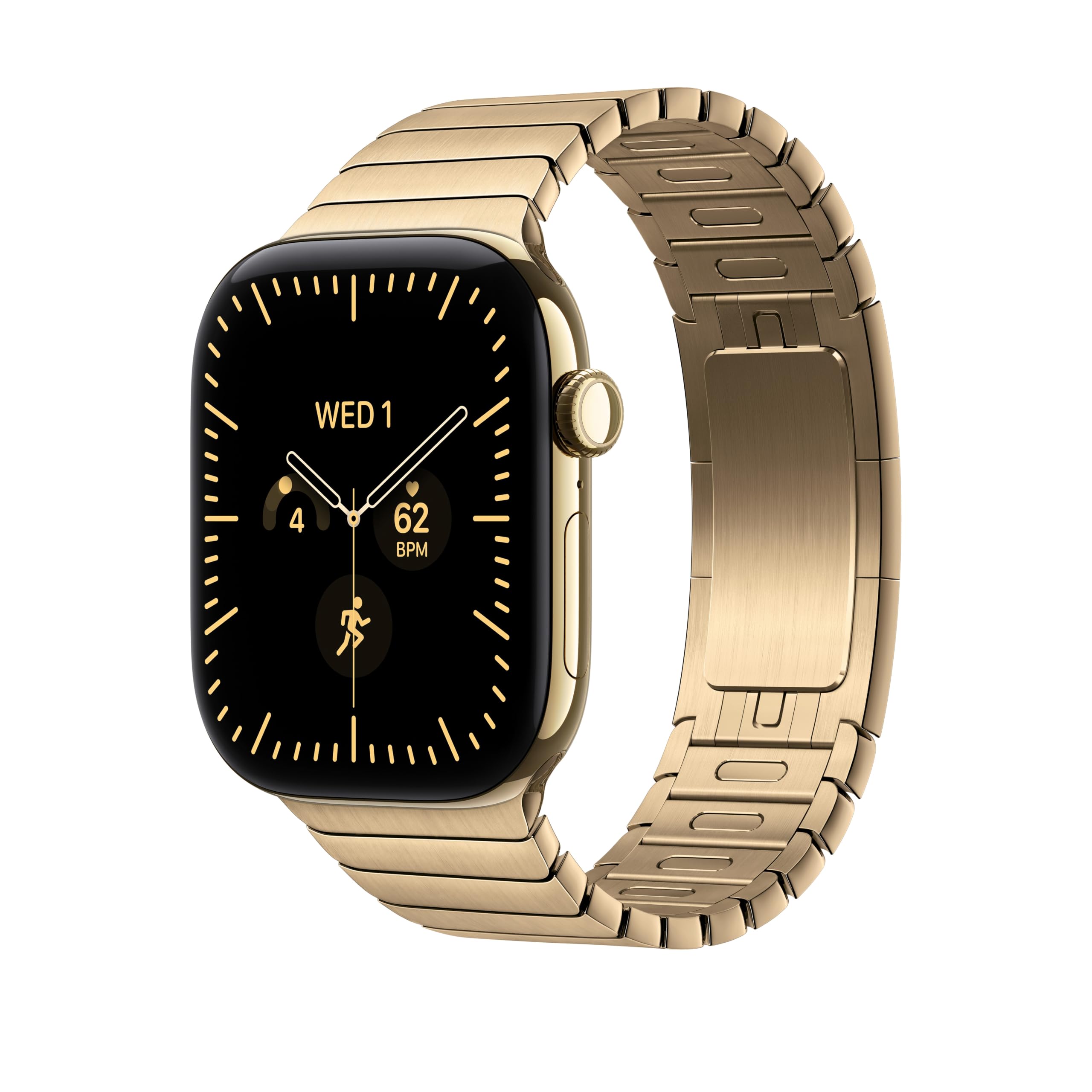 Apple Watch Bracciale a maglie 46 mm cinturino oro brillante acciaio