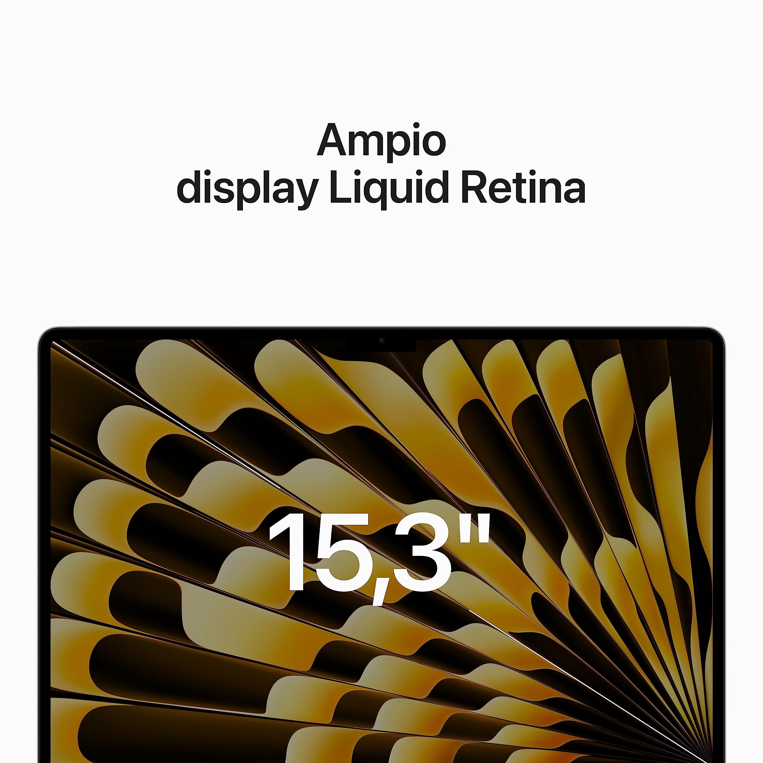 Apple MacBook Air 15,3 M2 8GB 256GB portatile Galassia display Retina