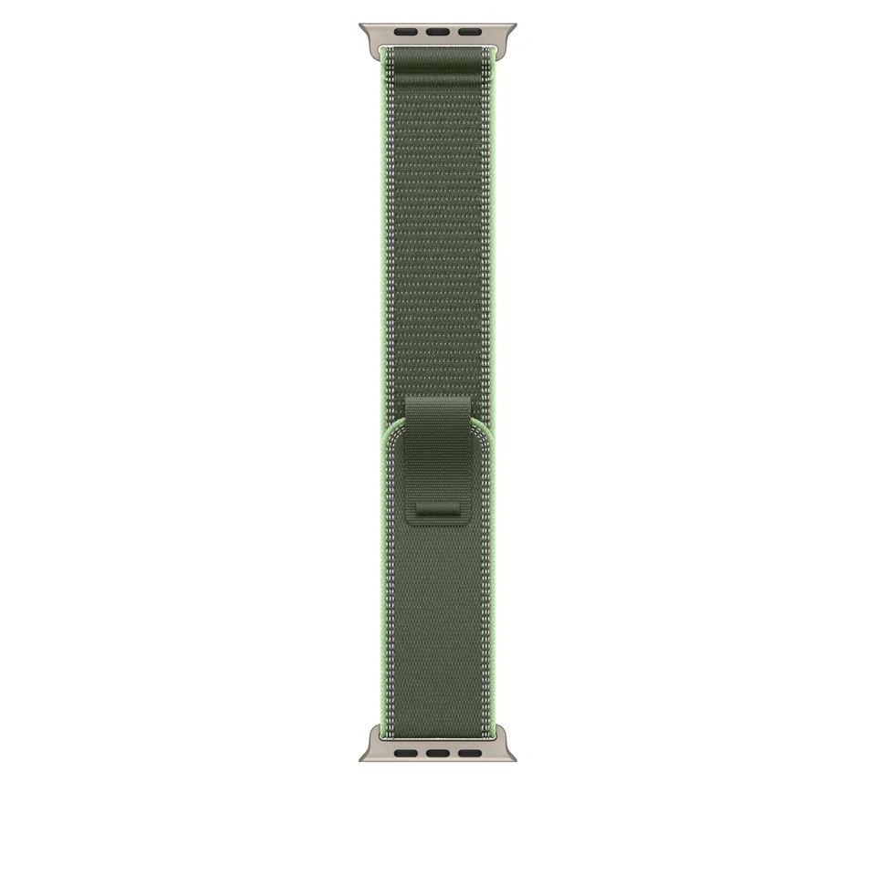 Apple Watch Trail Loop 49 mm cinturino verde neon nylon
