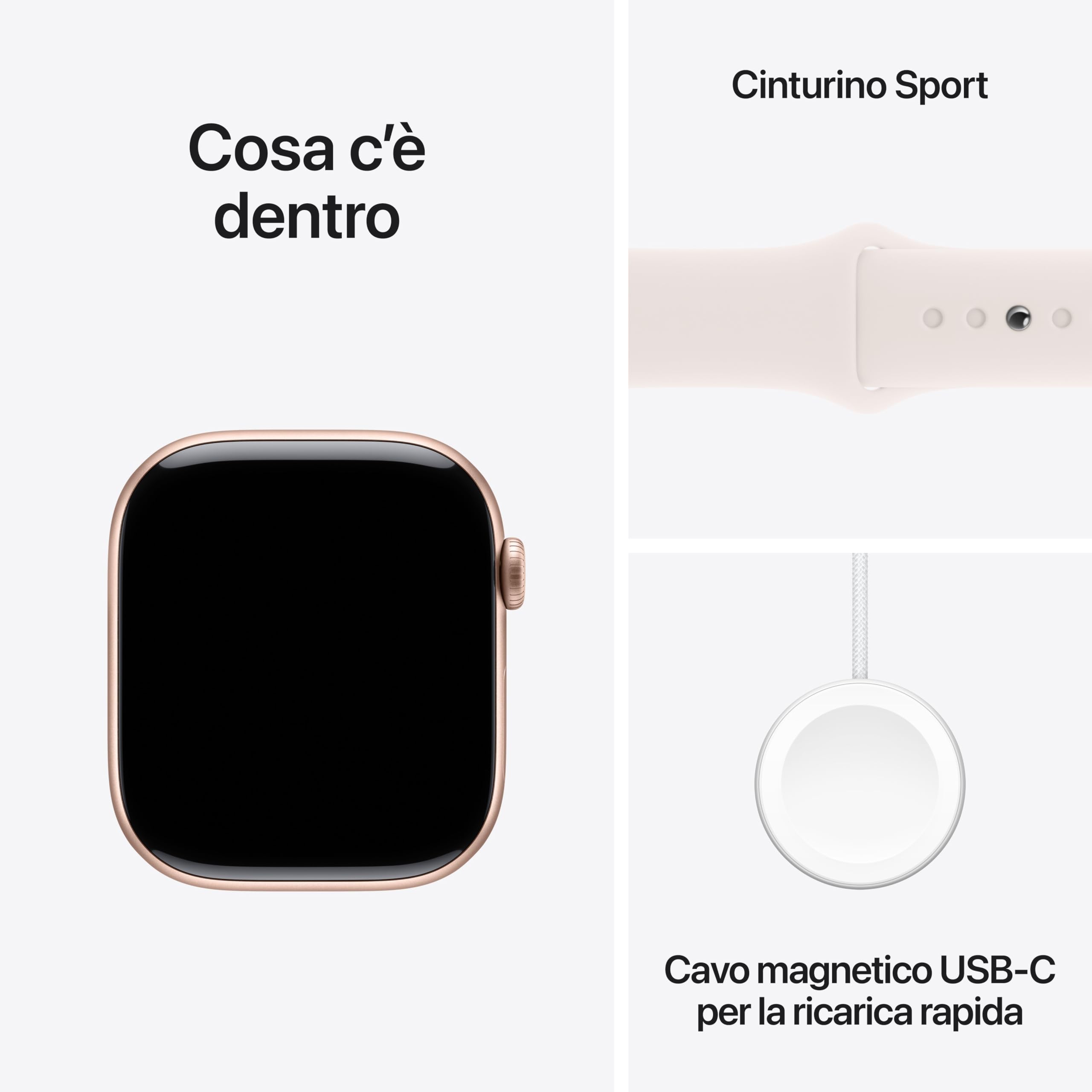 Apple Watch Series 10 smartwatch 46mm Cellular rosa fard M/L