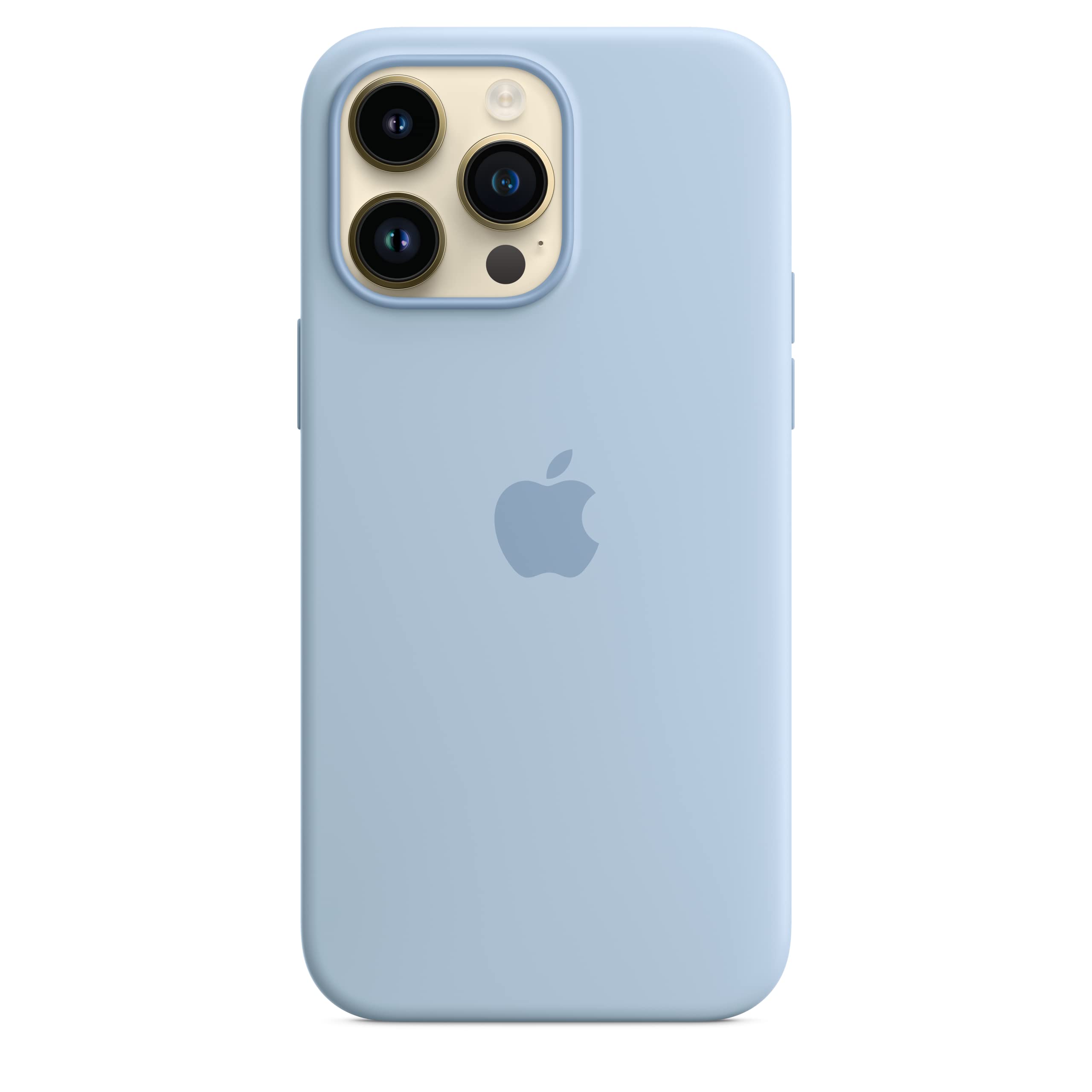 Apple iPhone 14 Pro Max custodia silicone blu cielo MagSafe