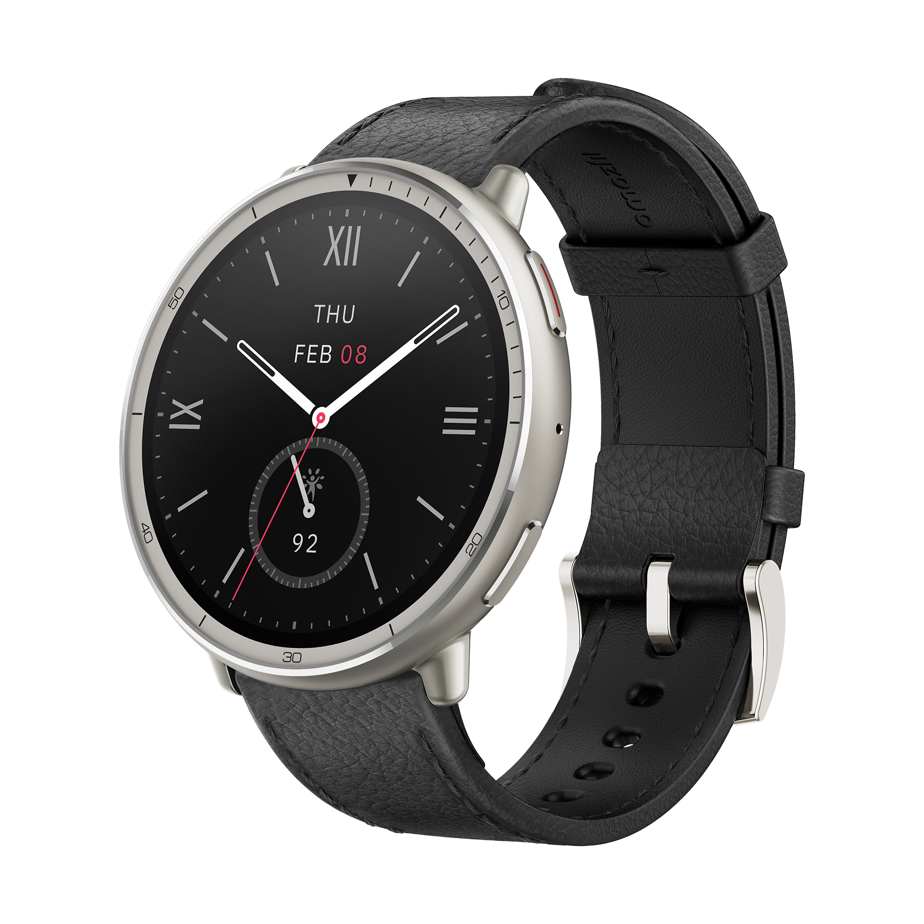 Amazfit Active 2 Premium smartwatch pelle nera NFC