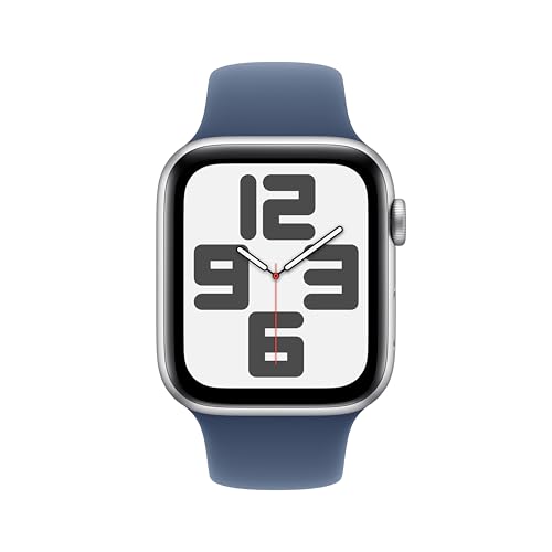 Apple Watch SE 2 gen GPS 44 mm smartwatch argento denim S/M
