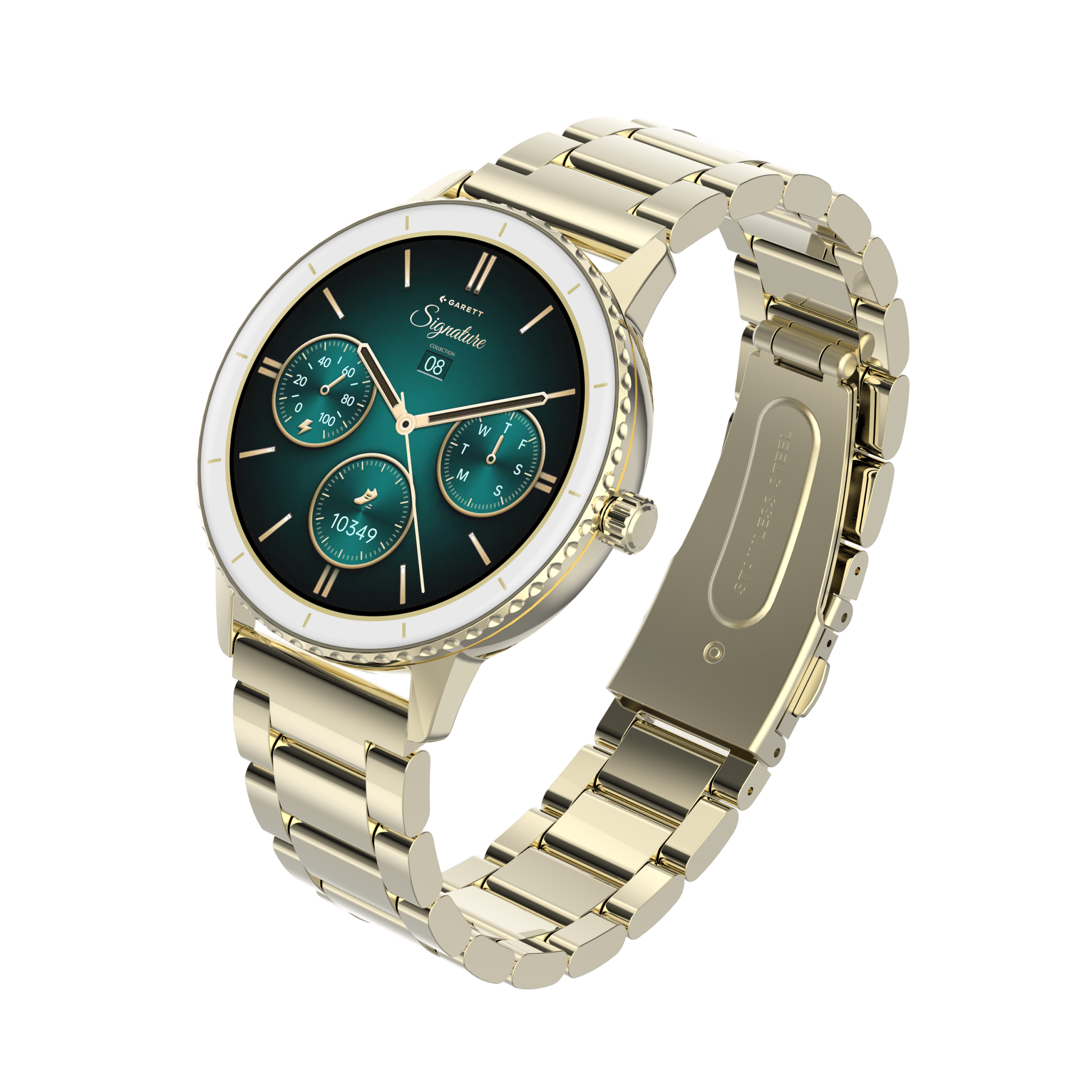 Garett Grace smartwatch oro acciaio AMOLED