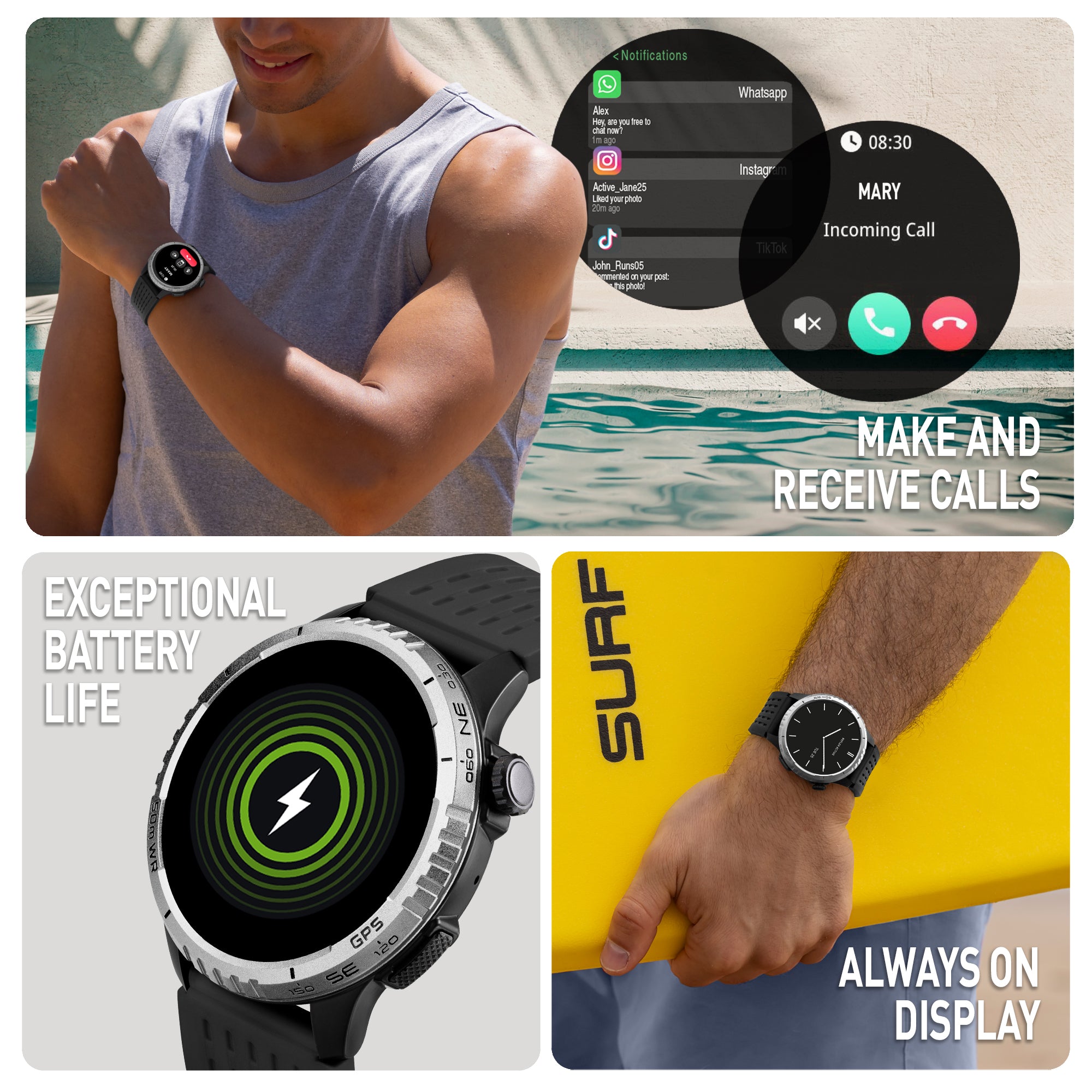 Reflex Active Sea Venture 400 R smartwatch GPS nero AMOLED